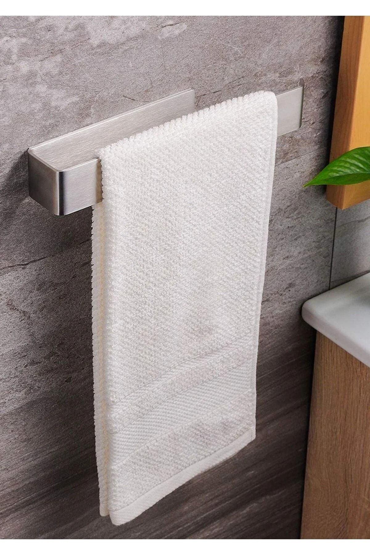 Paslanmaz Çelik Kağıt Rulo Havluluk, Peçetelik, Yapışkanlı Tasarım, Banyo Askısı
