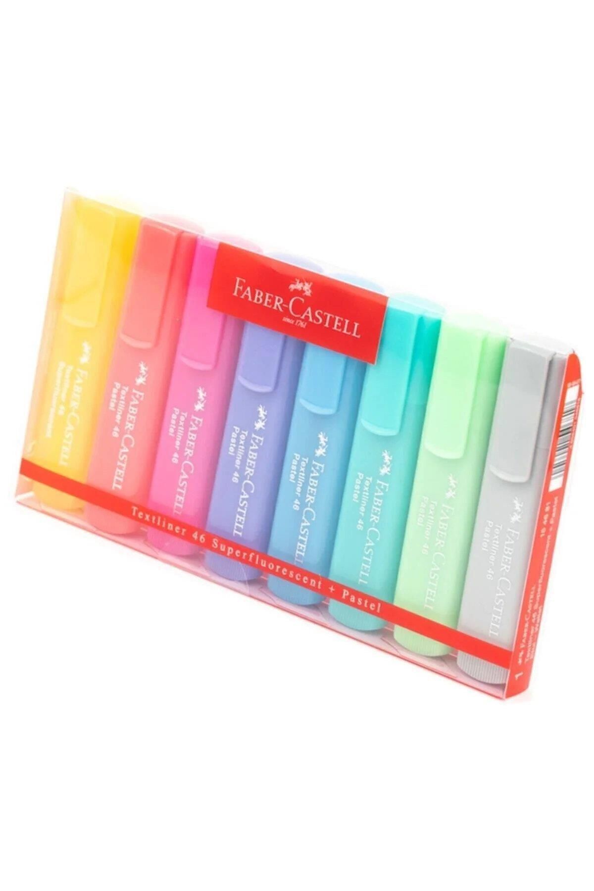 Pastel Blisterli Set Fosforlu Kalem 8'li