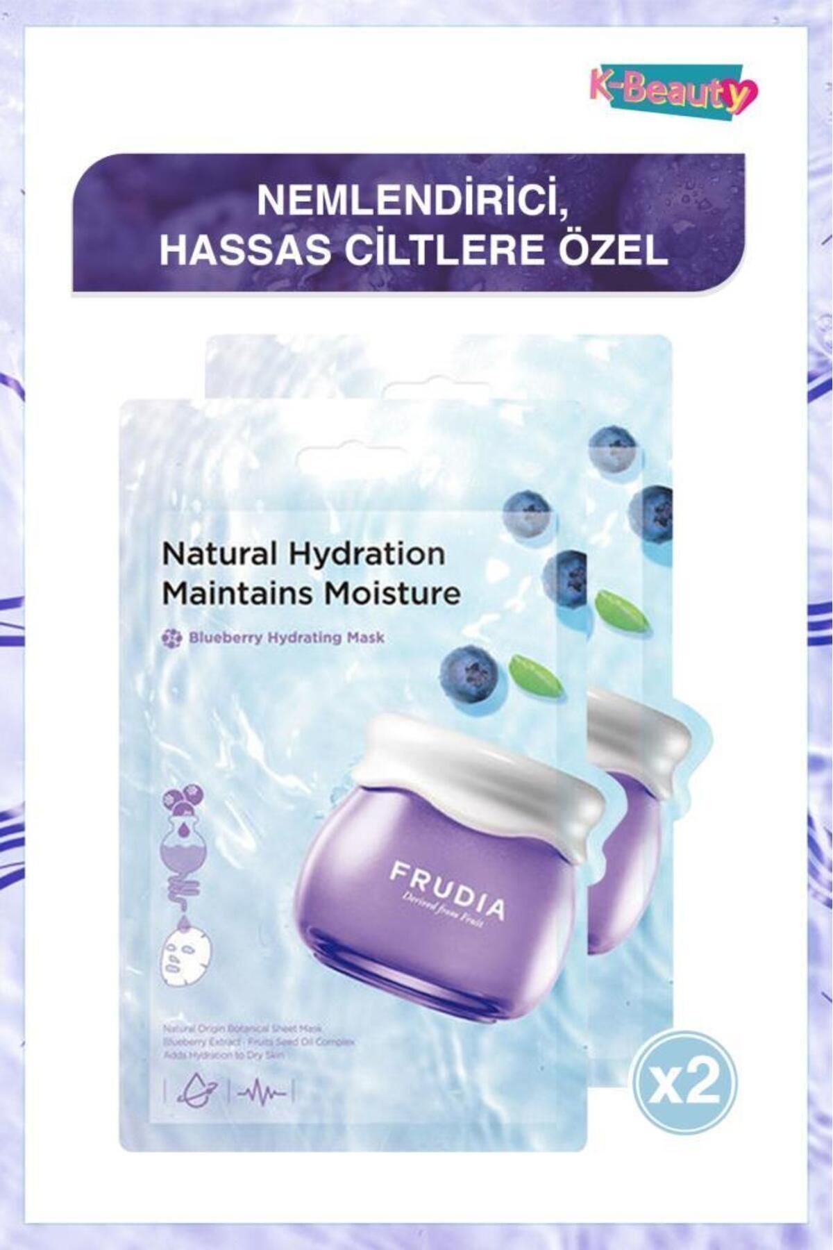 Blueberry Nemlendirici Yüz Maskesi 2 Adet