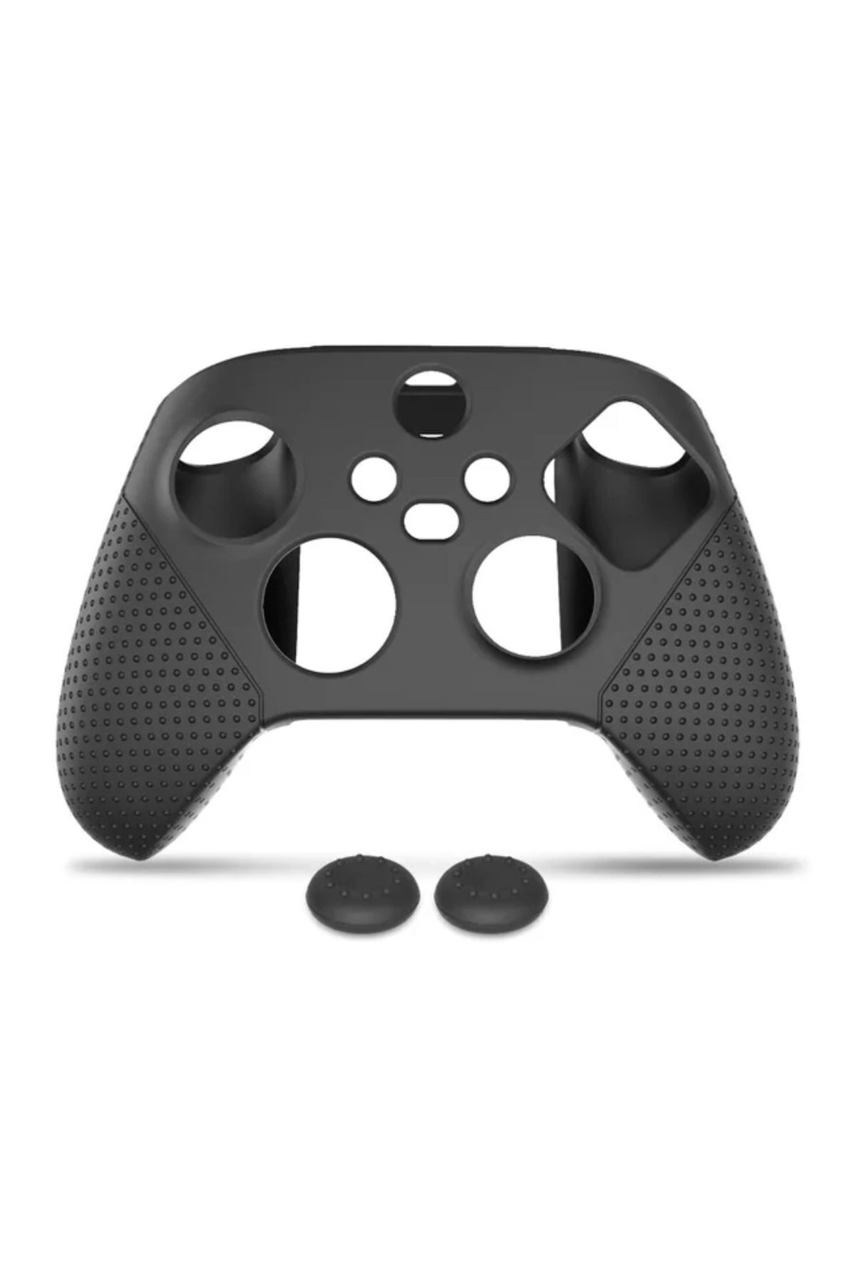 Xbox Series S X Silikon Kılıf Analog Koruyucu Set 9. Nesil Kol Uyumlu Siyah