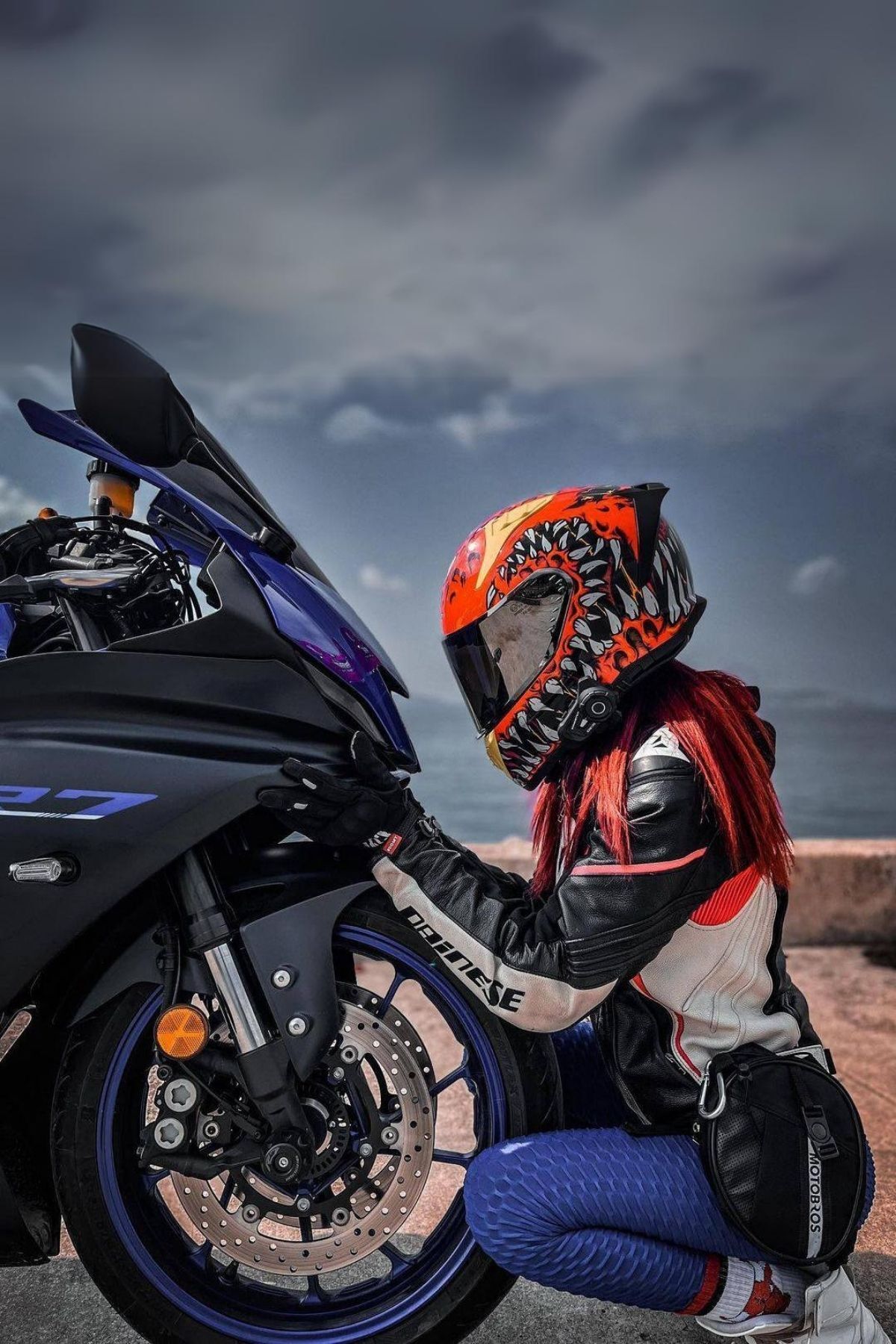Premium Su Geçirmez Özel Motosiklet Bacak Çantası