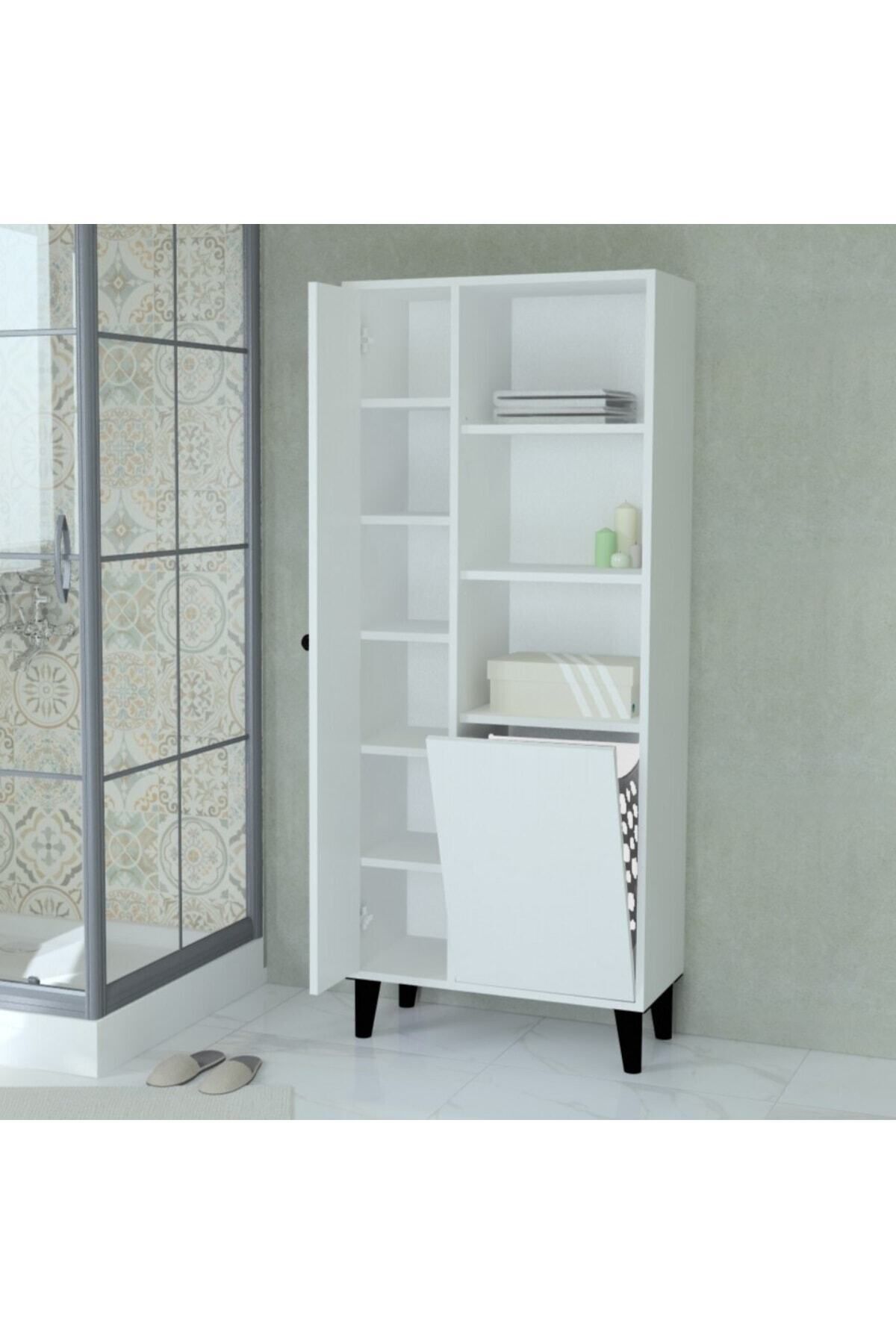 Sepetli Bursa Banyo Dolabı