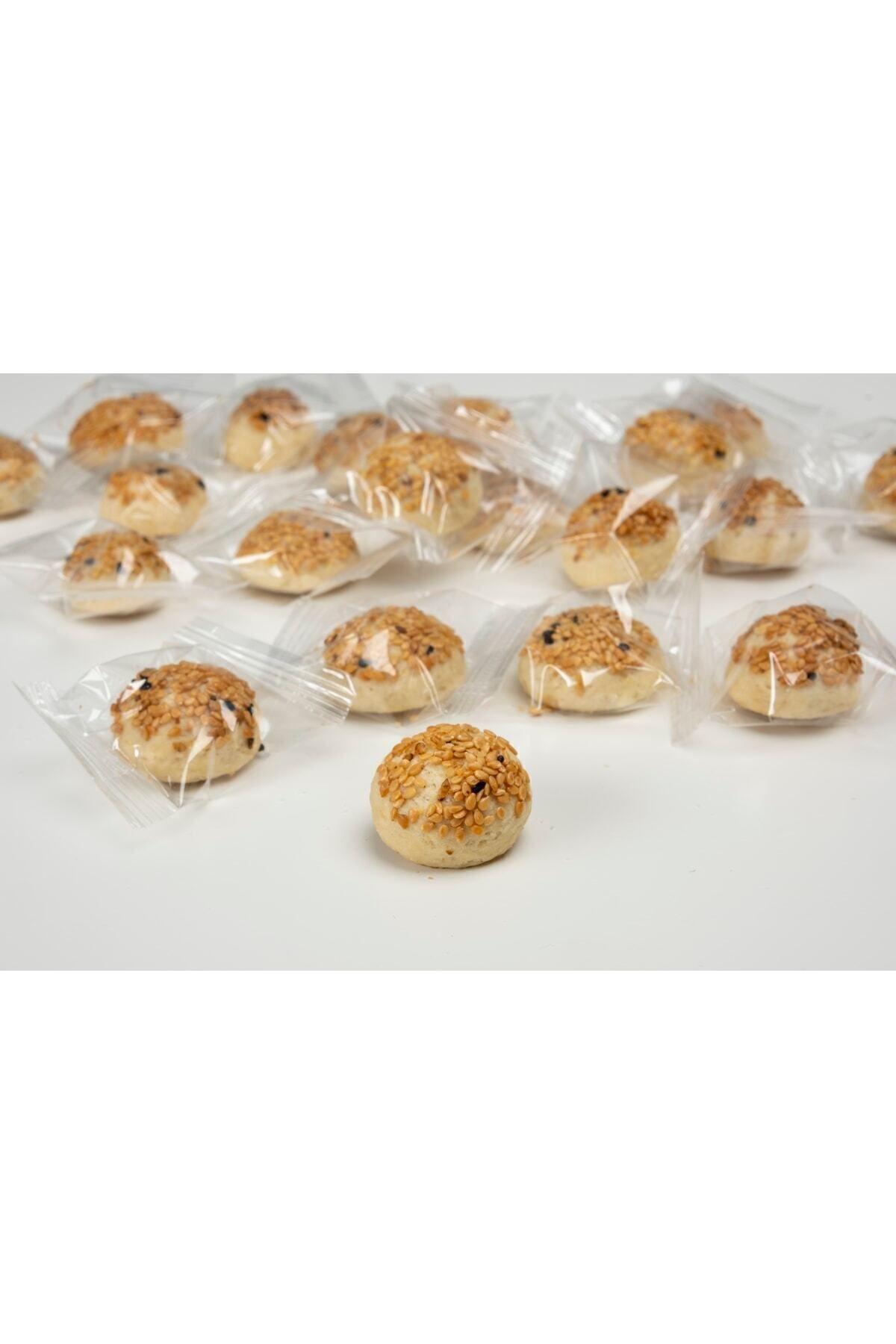 Tuzlu Susamlı Tek Tek Paketli Mini Kurabiye 1 Kg