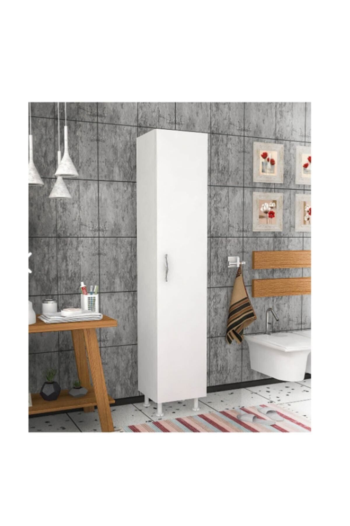 5 Raflı Banyo Boy Dolabı