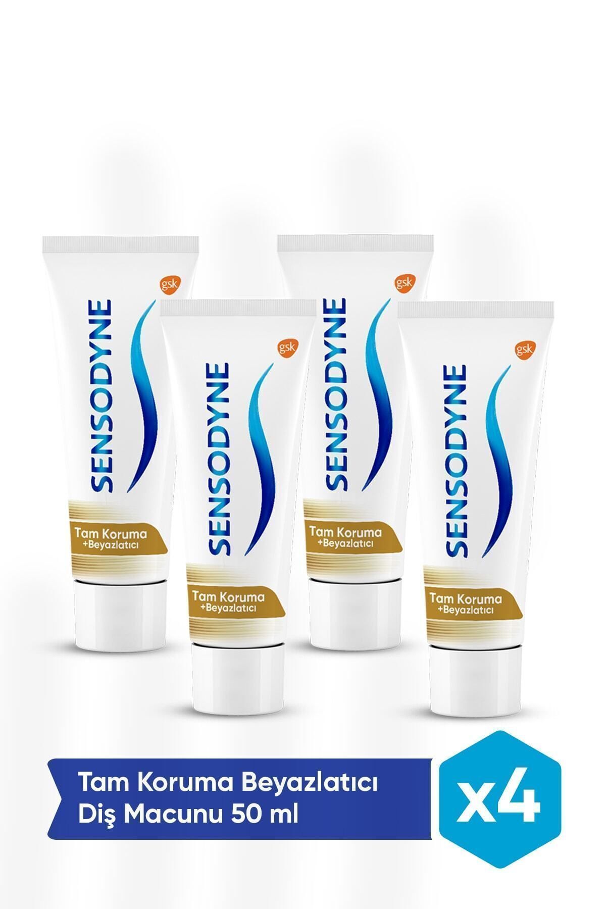 Tam Koruma Beyazlatıcı Diş Macunu 50 Ml. 4'lü Set