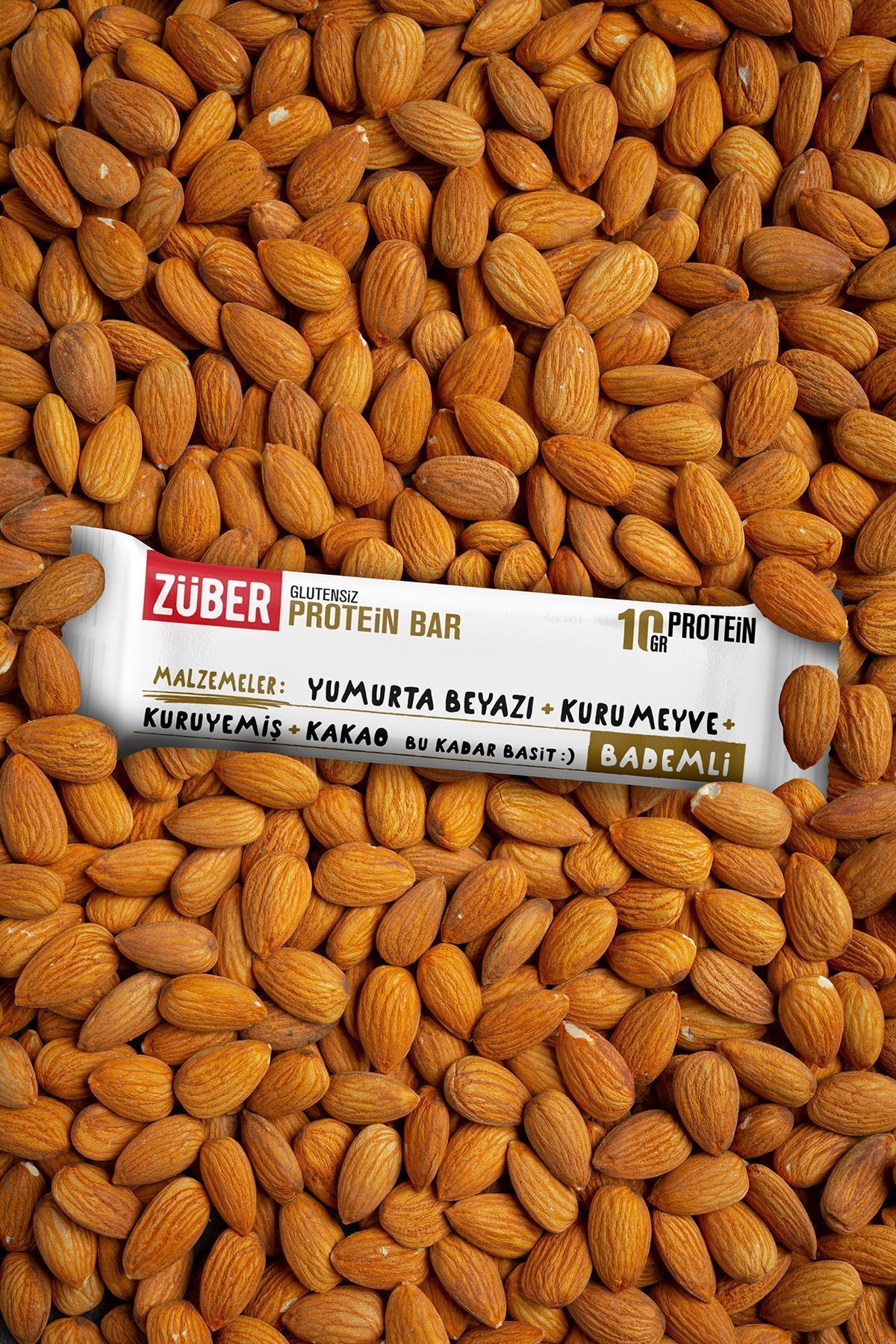 Bademli Protein Bar 40gr X 12 Adet