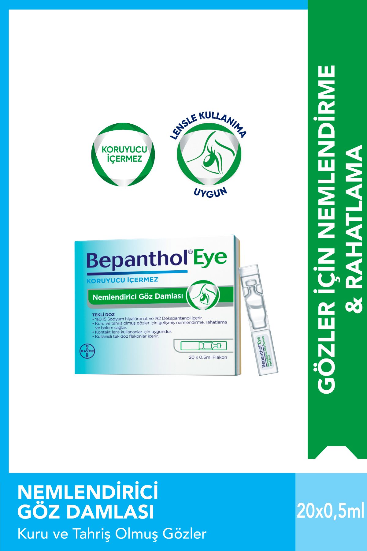 Eye Nemlendirici Göz Damlası Tekli Doz 20x0.5ml