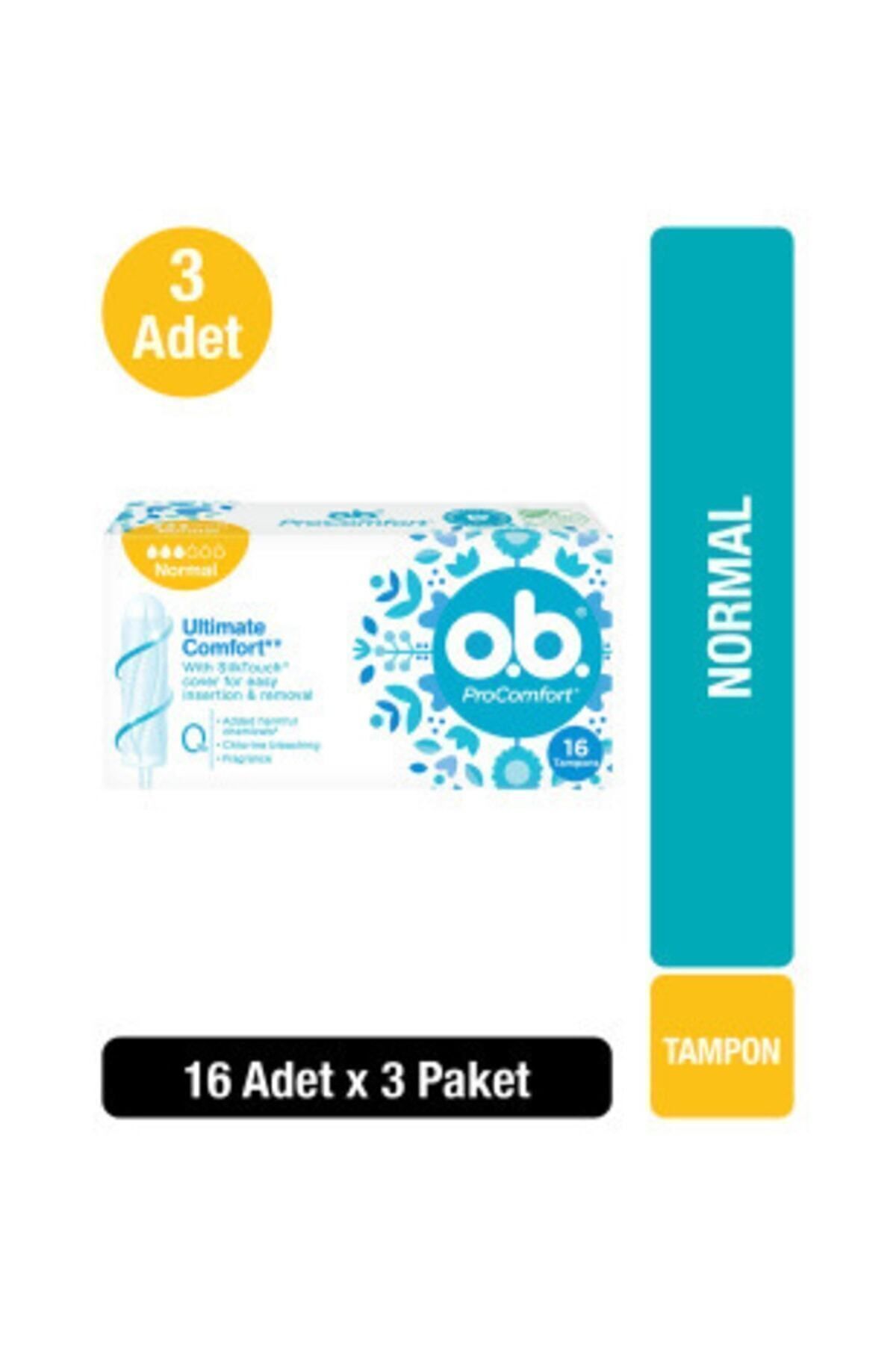 O.b Tampon Normal 16'lı X3