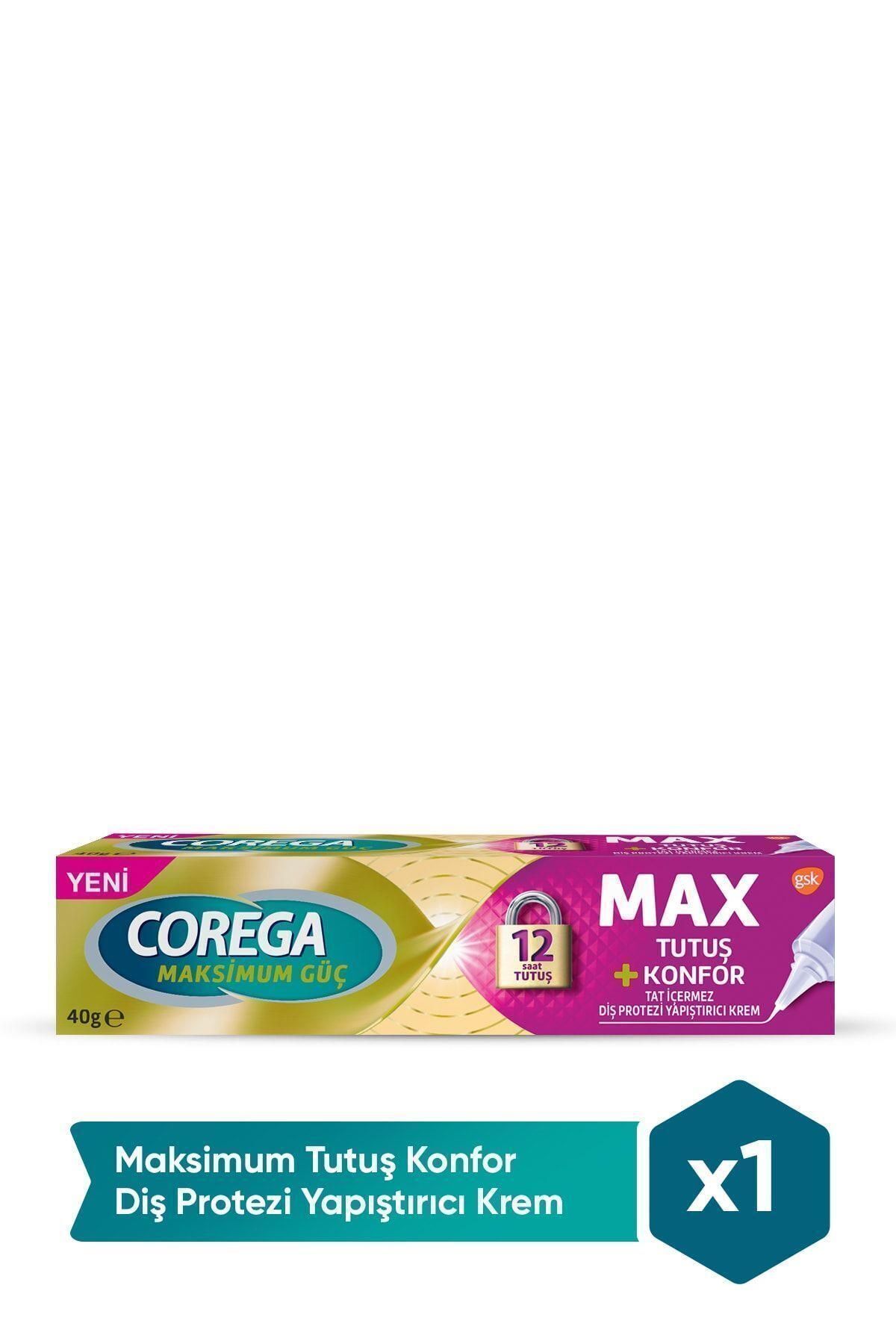 Maksimum Tutuş & Konfor Yapıştırıcı Krem 40g