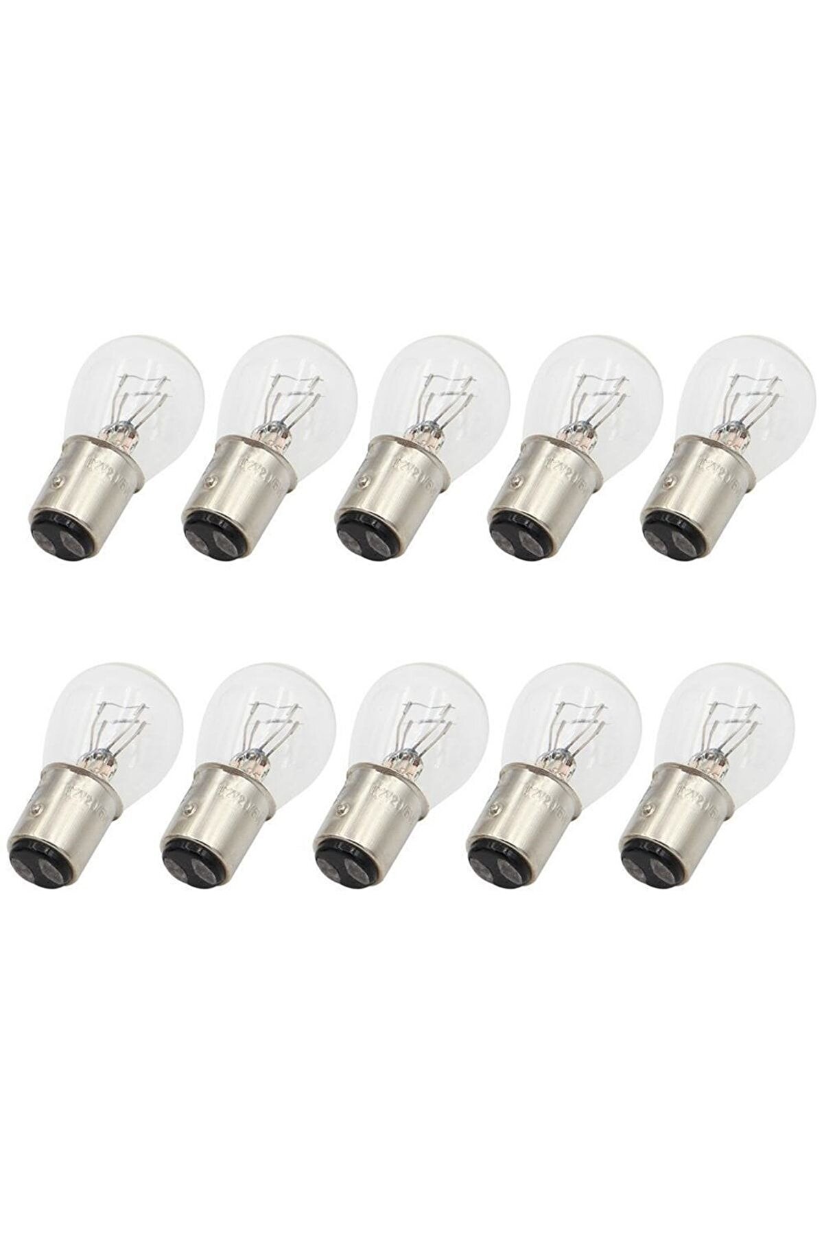 Uyumlu 1016 12v 21 5w Çift Duy Şaşı Tırnak Park-Fren Ampulü 10 Adet