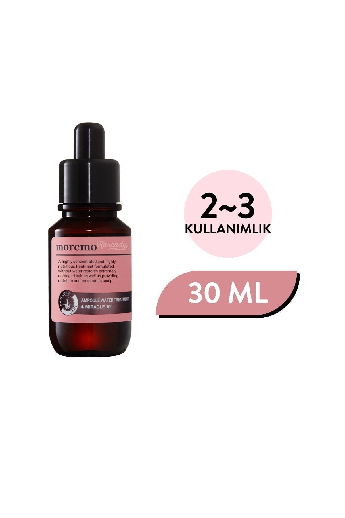 [mini Boy] Ampoule Water Treatment Miracle 100 (KORENDY) Saç Ve Saç Derisi Onarıcı Ampül 30ml