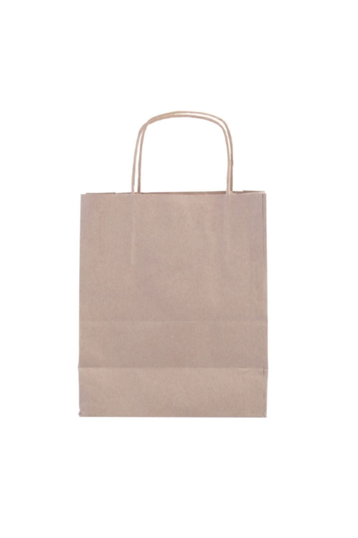 Büküm Saplı Kraft Kağıt Çanta 25' Li 25 X 12 X 31