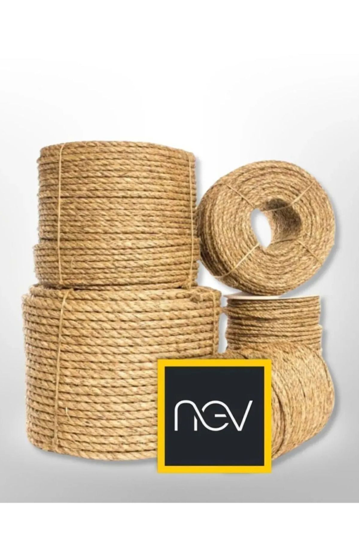 Nev Hasır Ip 4mm 75 Metre (jüt Halat Kendir Doğal Ip)
