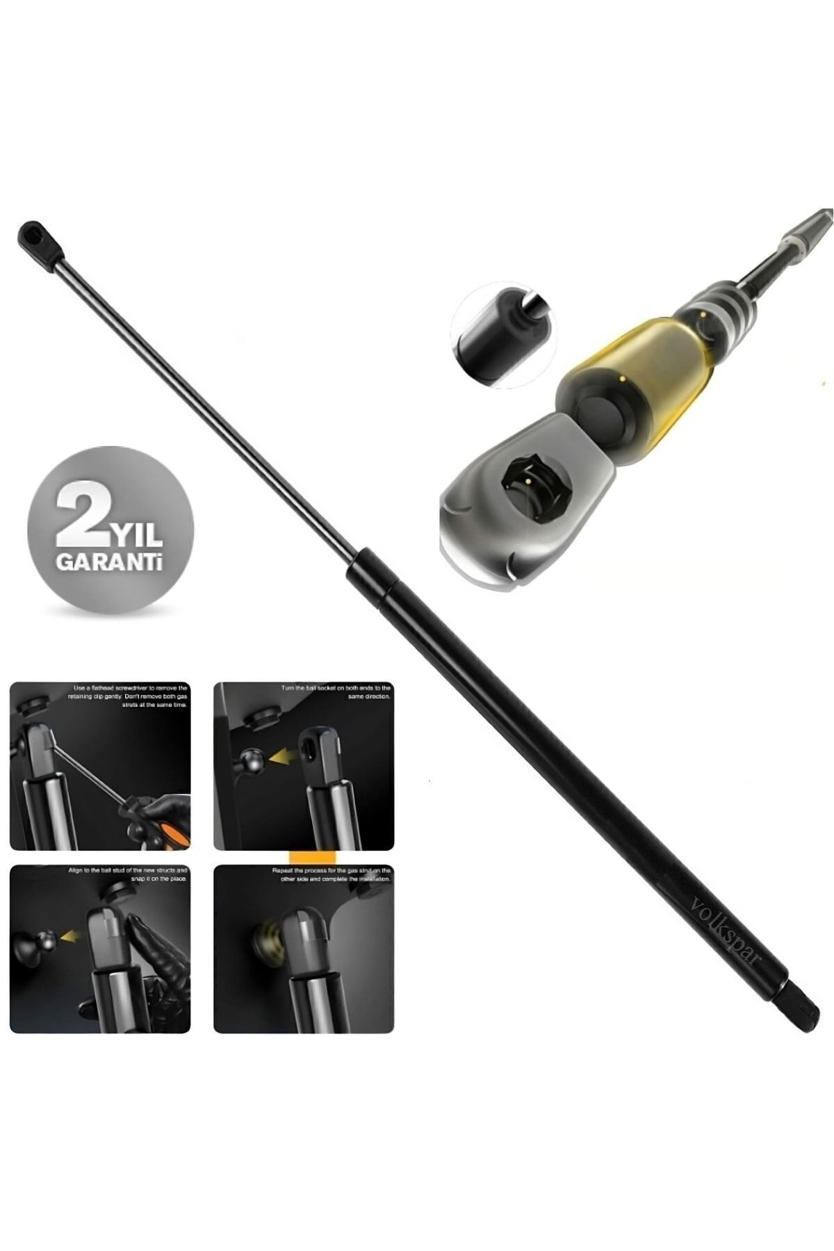 Kraftvoll Volkswagen Bora Mk4 Motor Kaputu Amortisör Pistonu 1998-2004 Model Arası Araçlara Uyumlu