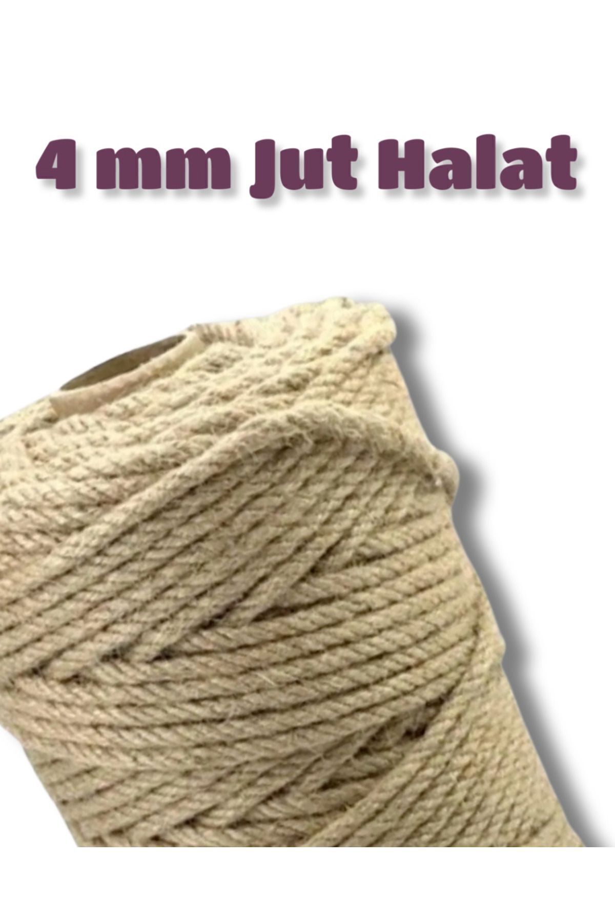 Jüt Halat Dekor Ipi 4 Mm 50 Metre Ip Halat Ip Hasır Ip Jüt Kendir Ip Jüt Çuval Ip