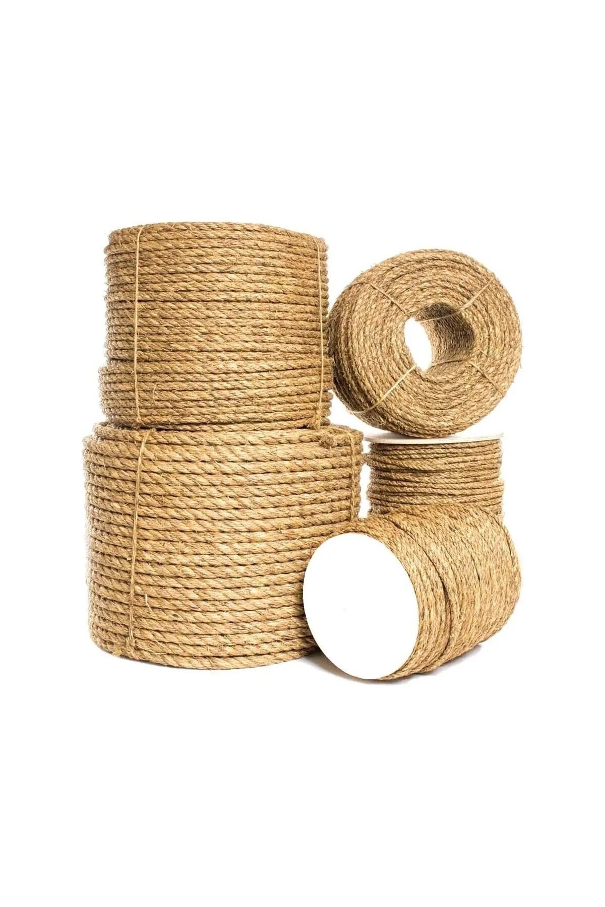 Nev Hasır Ip 4mm 5 Metre (jüt Halat Kendir Doğal Ip)