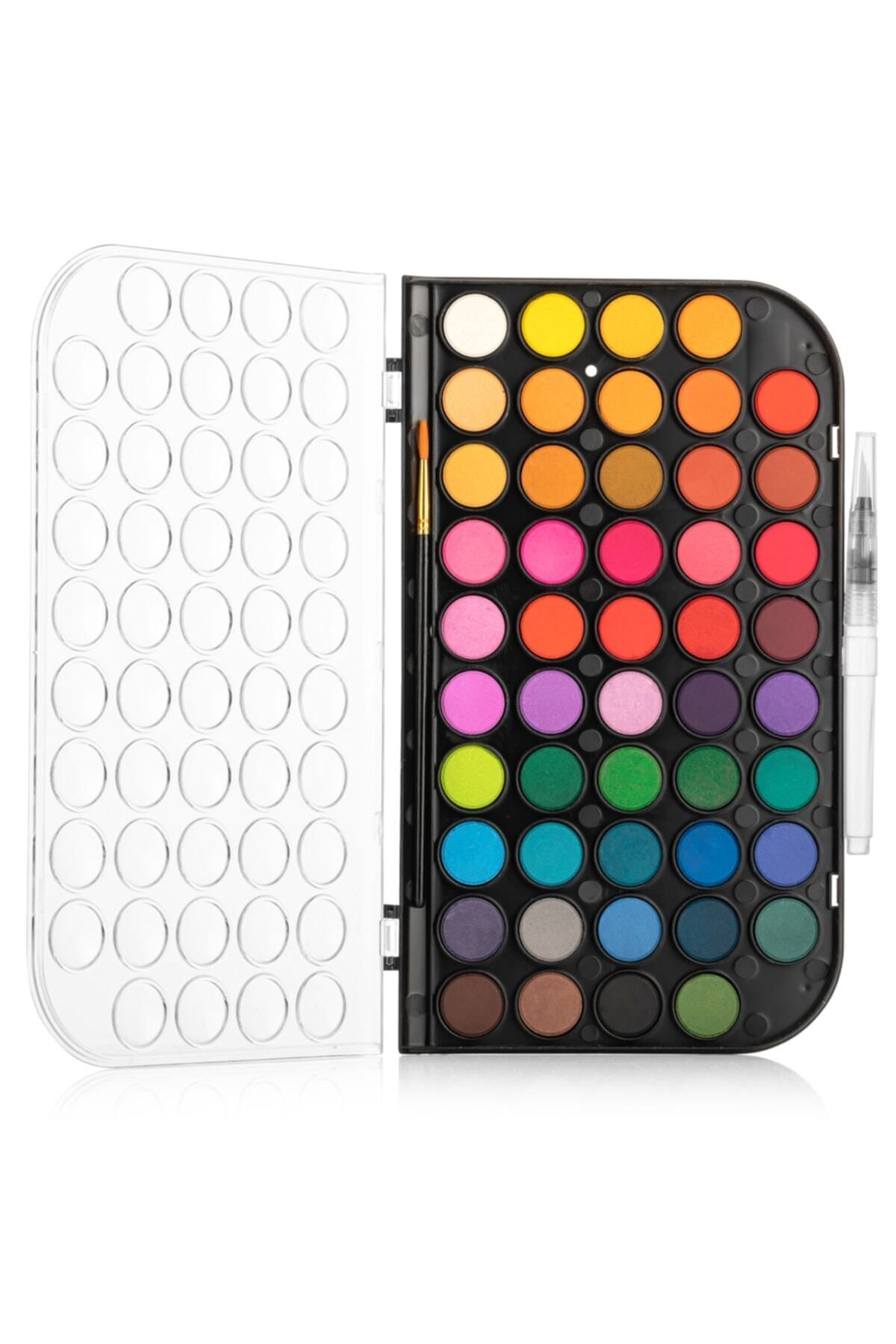 Tablet Sulu Boya Seti 48 Renk + 2 Adet Fırça