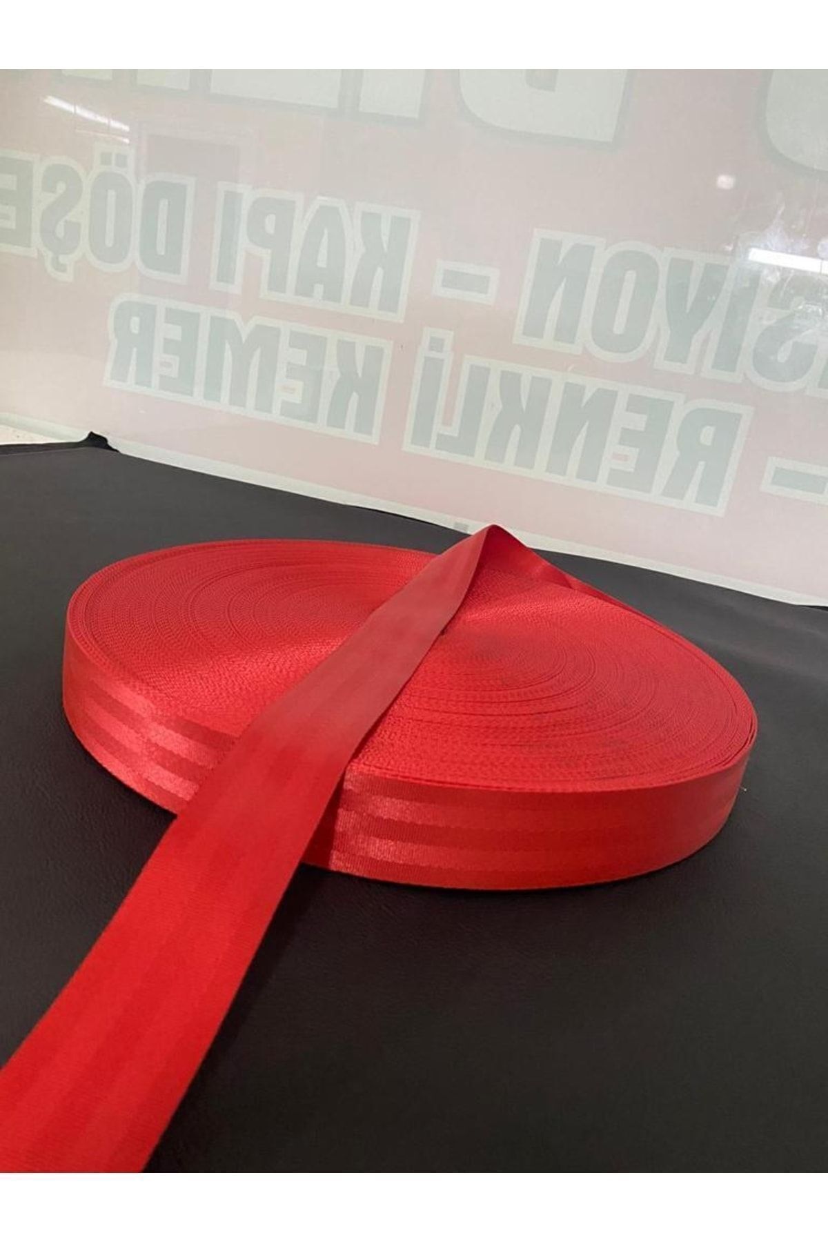 Renkli Emniyet Kemeri 15 Metre 5 Kemer Için [kırmızı]