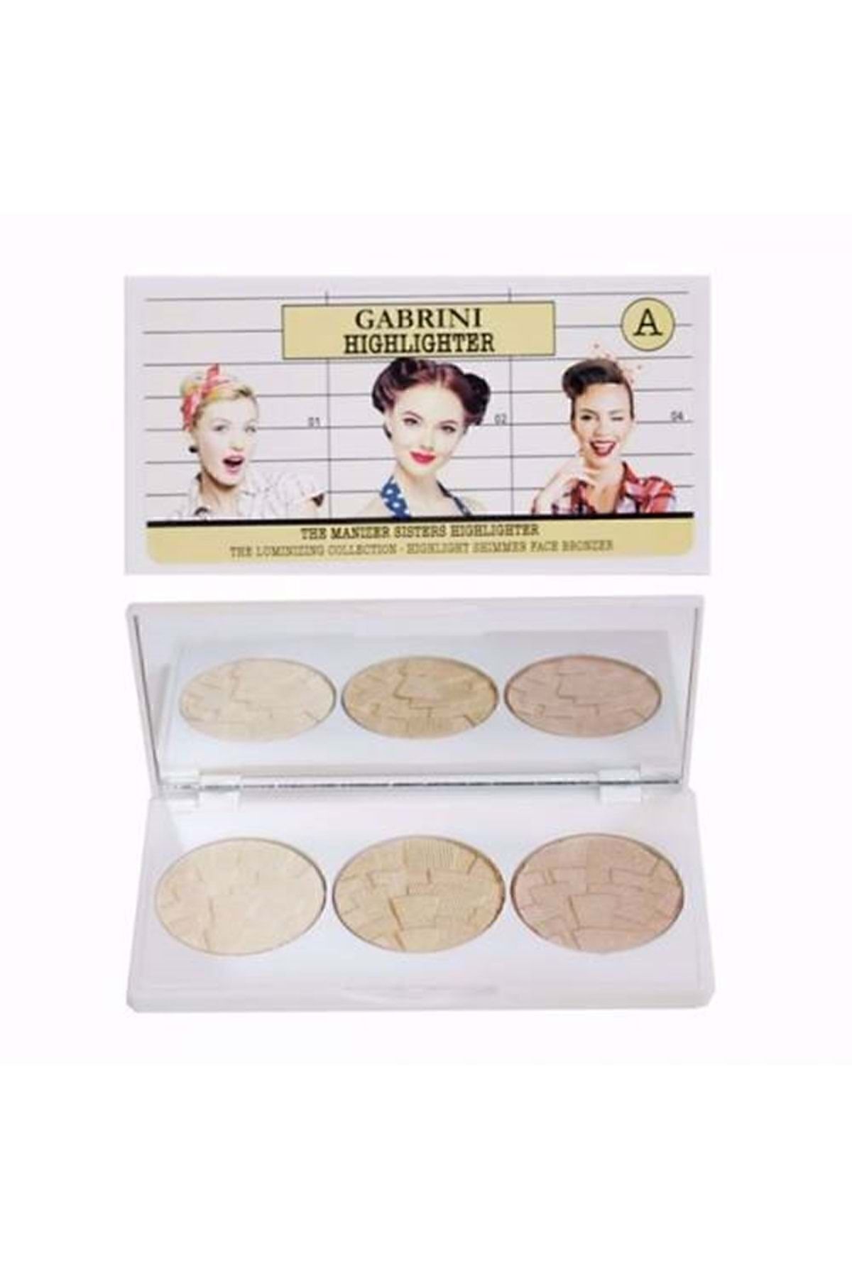 3'lü Aydınlatıcı A Paleti - Highlighter Ebr361