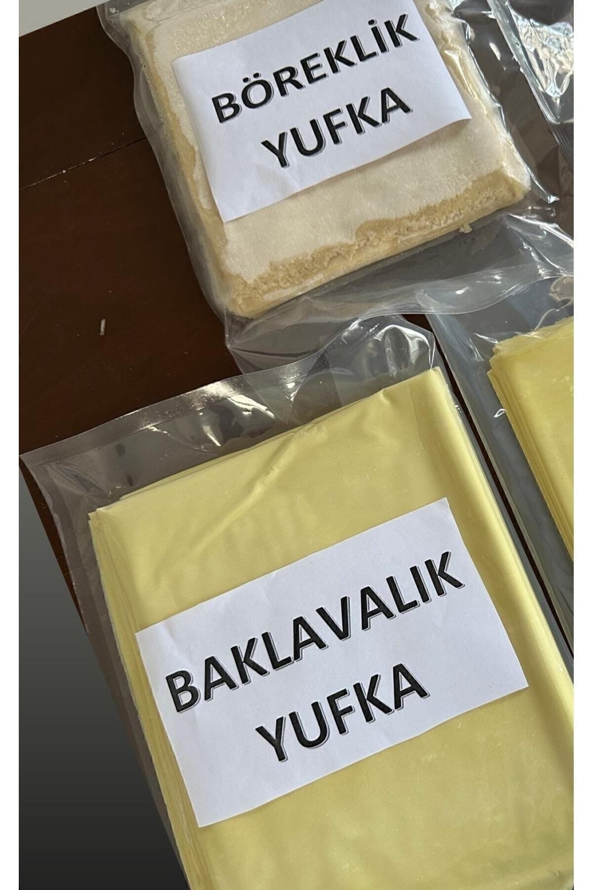 1 su böreklik 1 baklavalık yufka toplam 2 paket yufka