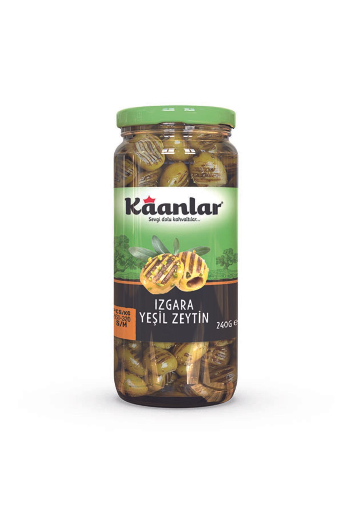 240 Gr Izgara Yeşil Zeytin (261-320)