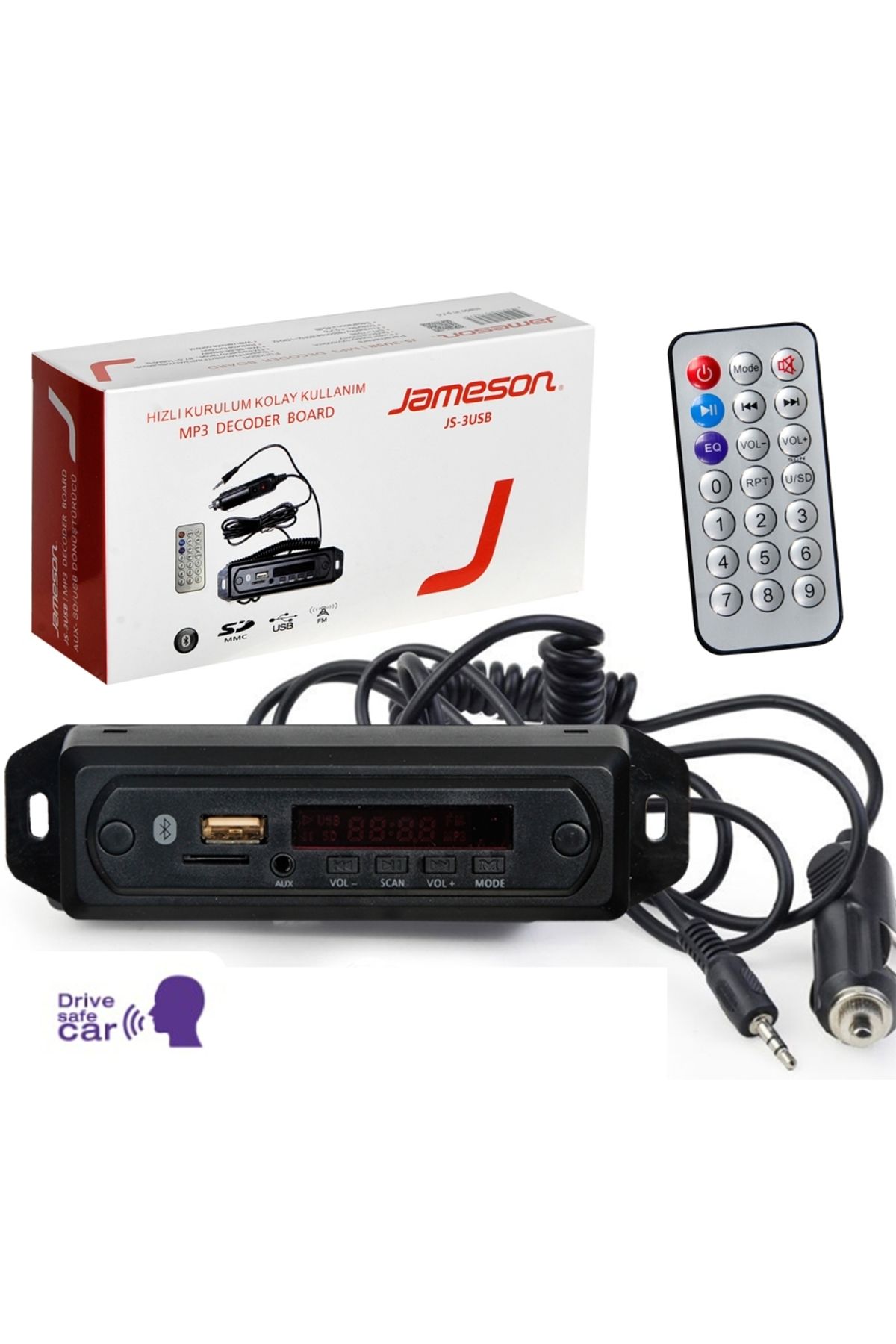 Janeson Mp3 Decoder Board Oto Teyp Çevirici Telefon Konuşmalı