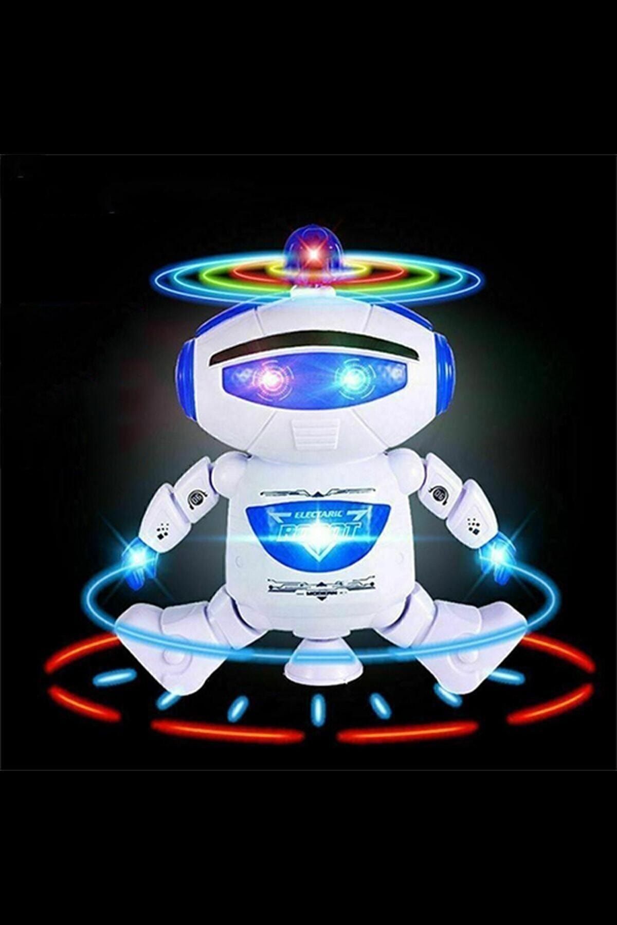 Pilli Müzikli Ve Işıklı Dans Eden Robot Oyuncak