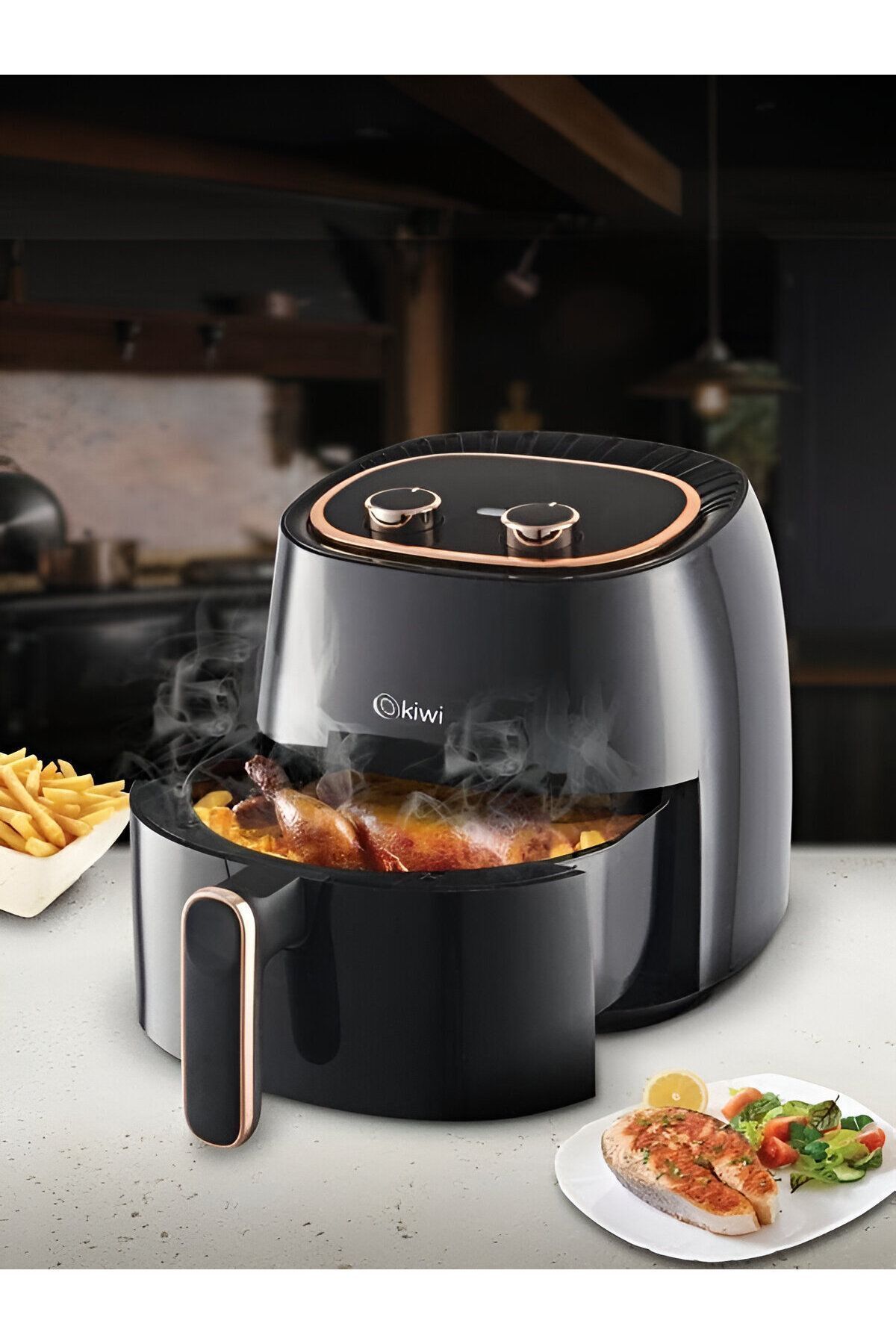 Kaf-5535 Air Friyer 5 Lt Yağsız Fritöz Siyah