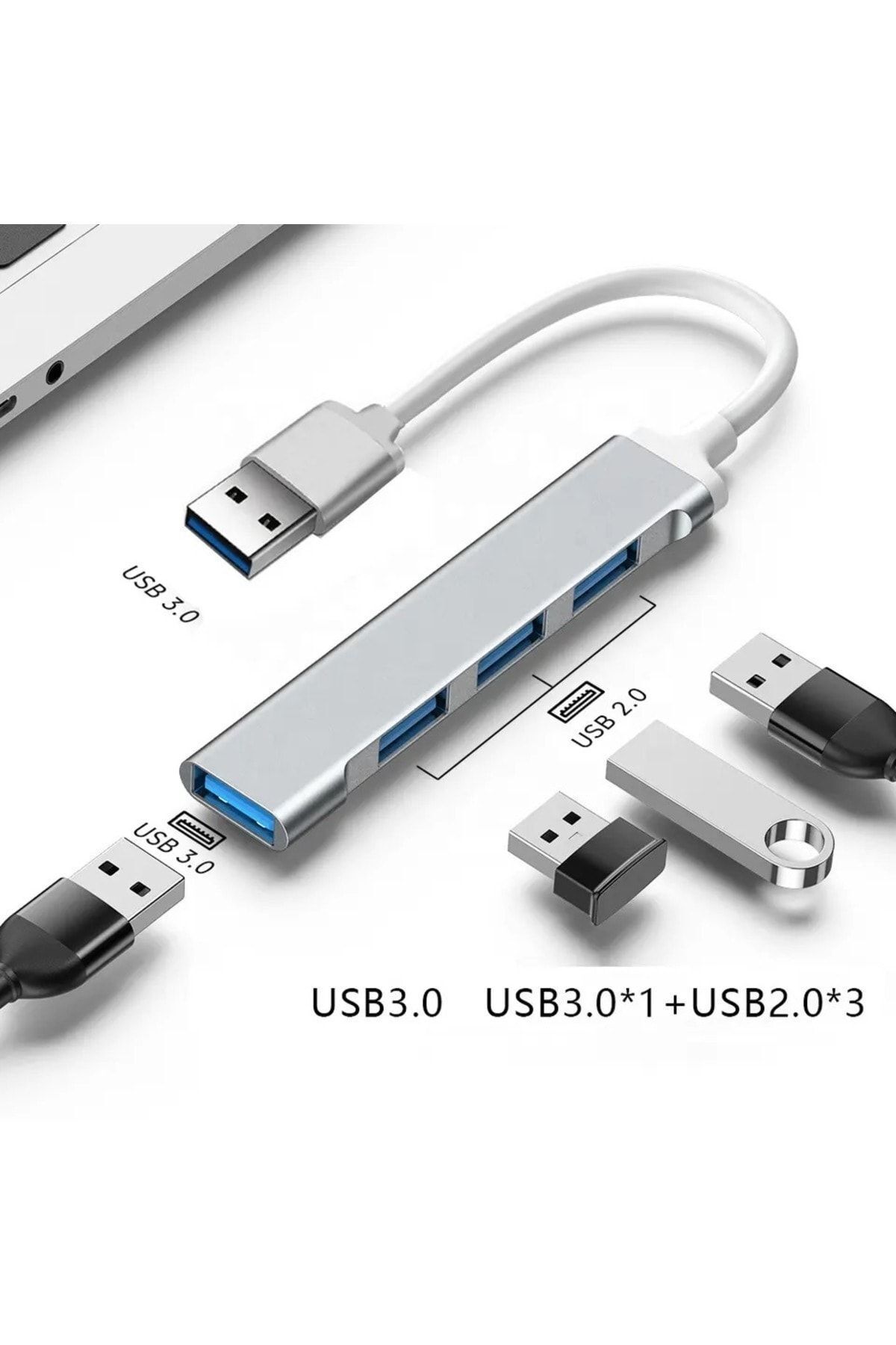 4 Port Usb 3.0 Hub Çevirici Çoğaltıcı Çoklayıcı Çoklama 4 Portlu Usb 3.0 Hub Çoklayıcı