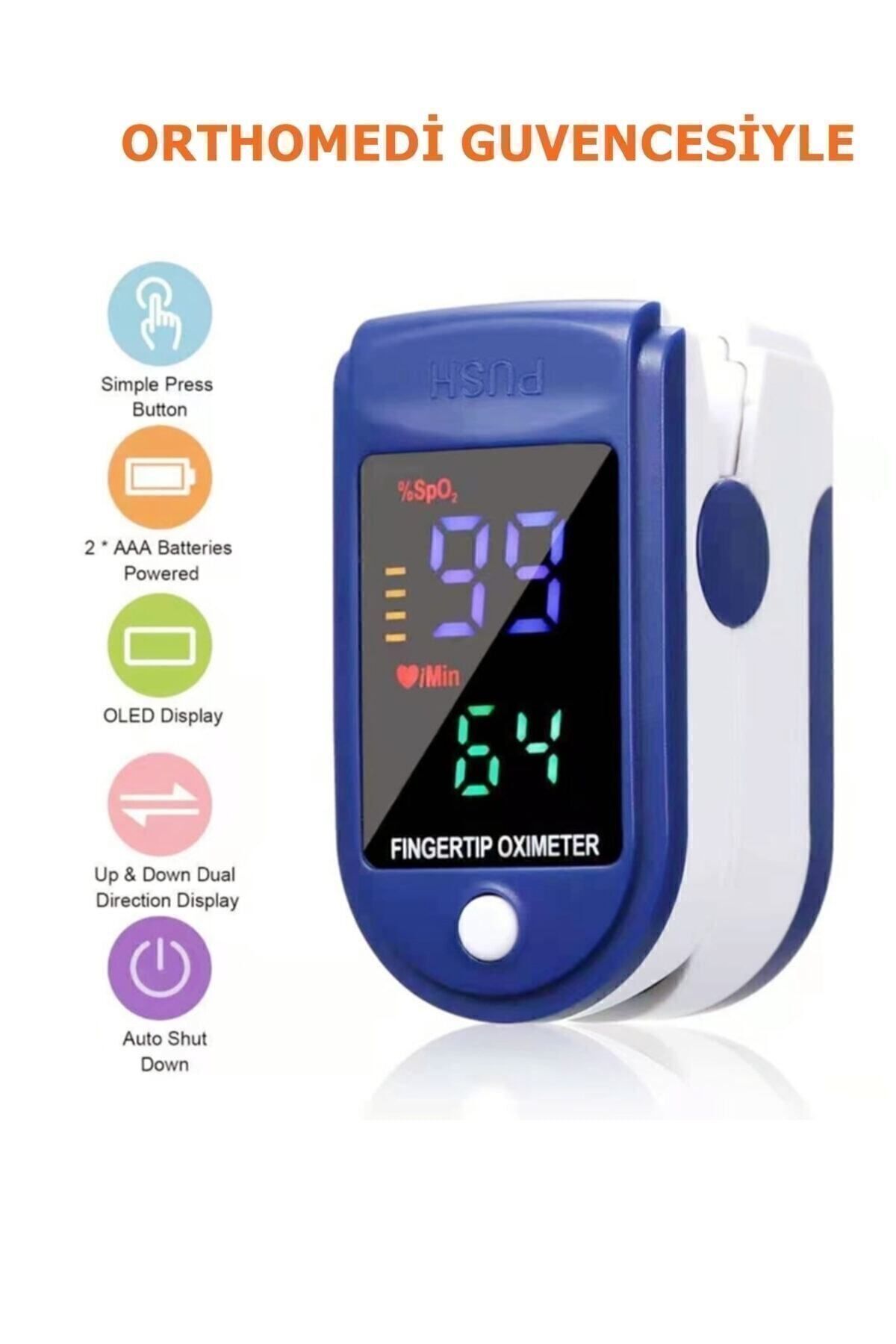 Parmak Tipi Oksimetre Kan Oksijen Nabız Ölçer Oximeter Oksimetre