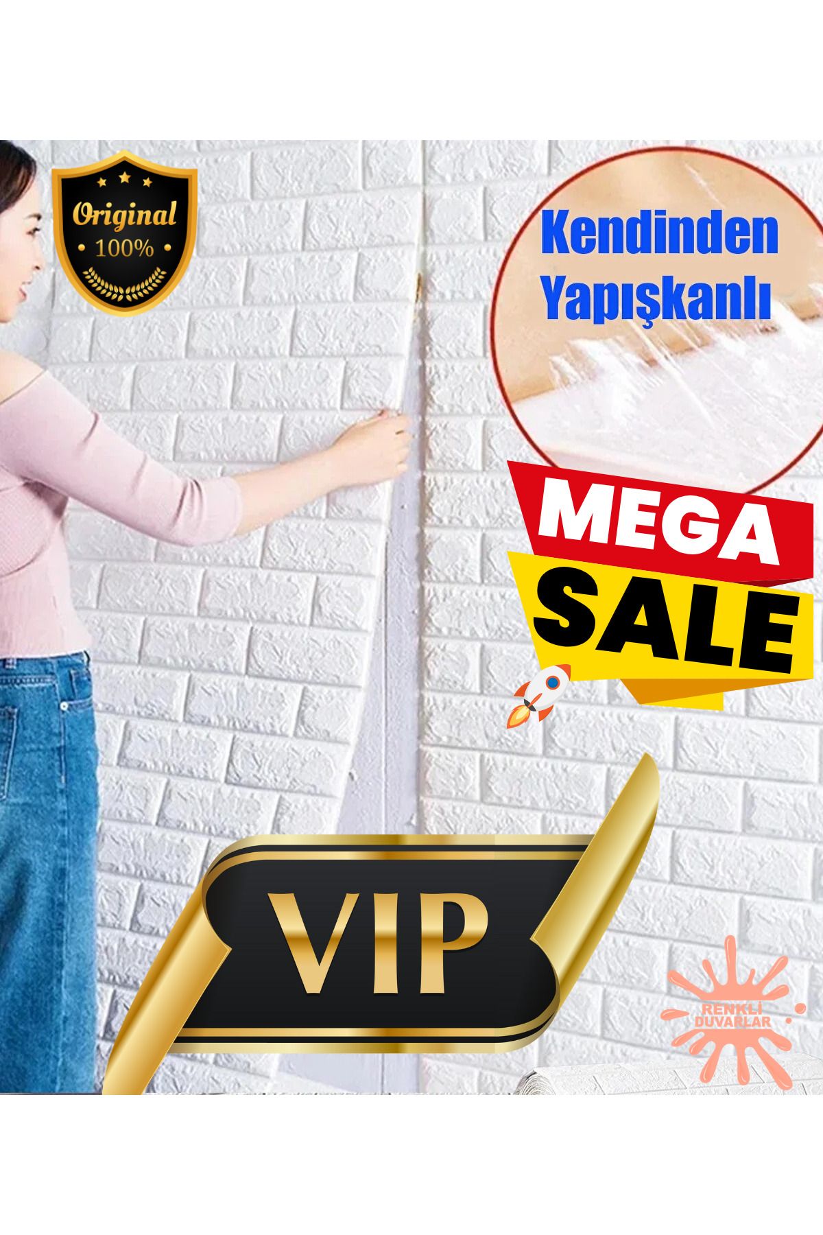 Kendinden Yapışkanlı Silinebilir Beyaz 3d Esnek Duvar Kağıdı Ev Ofis Salon Paneli 1 Adet 70x38 Cm