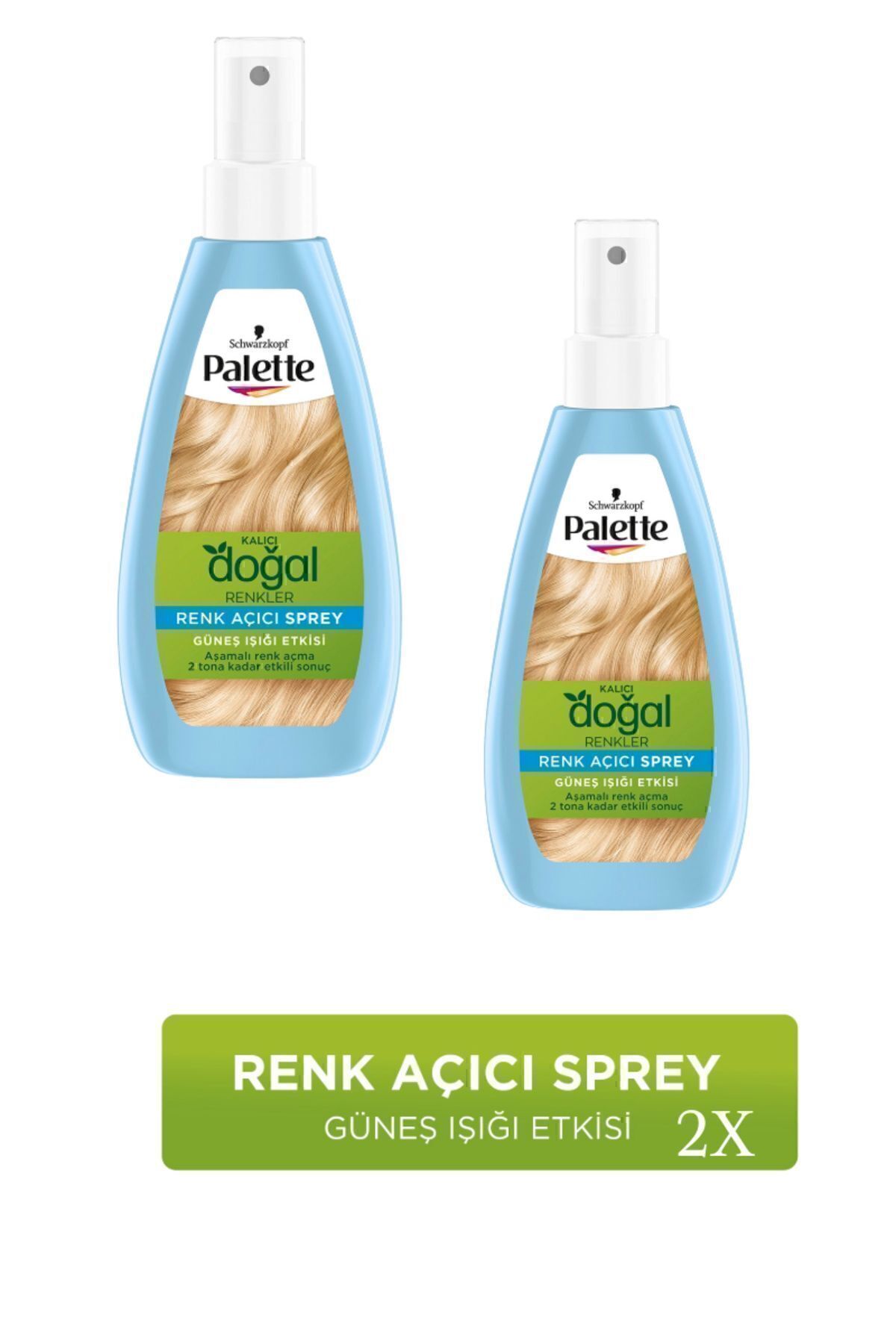 Kalıcı Doğal Renkler Renk Açıcı Sprey X 2 Adet