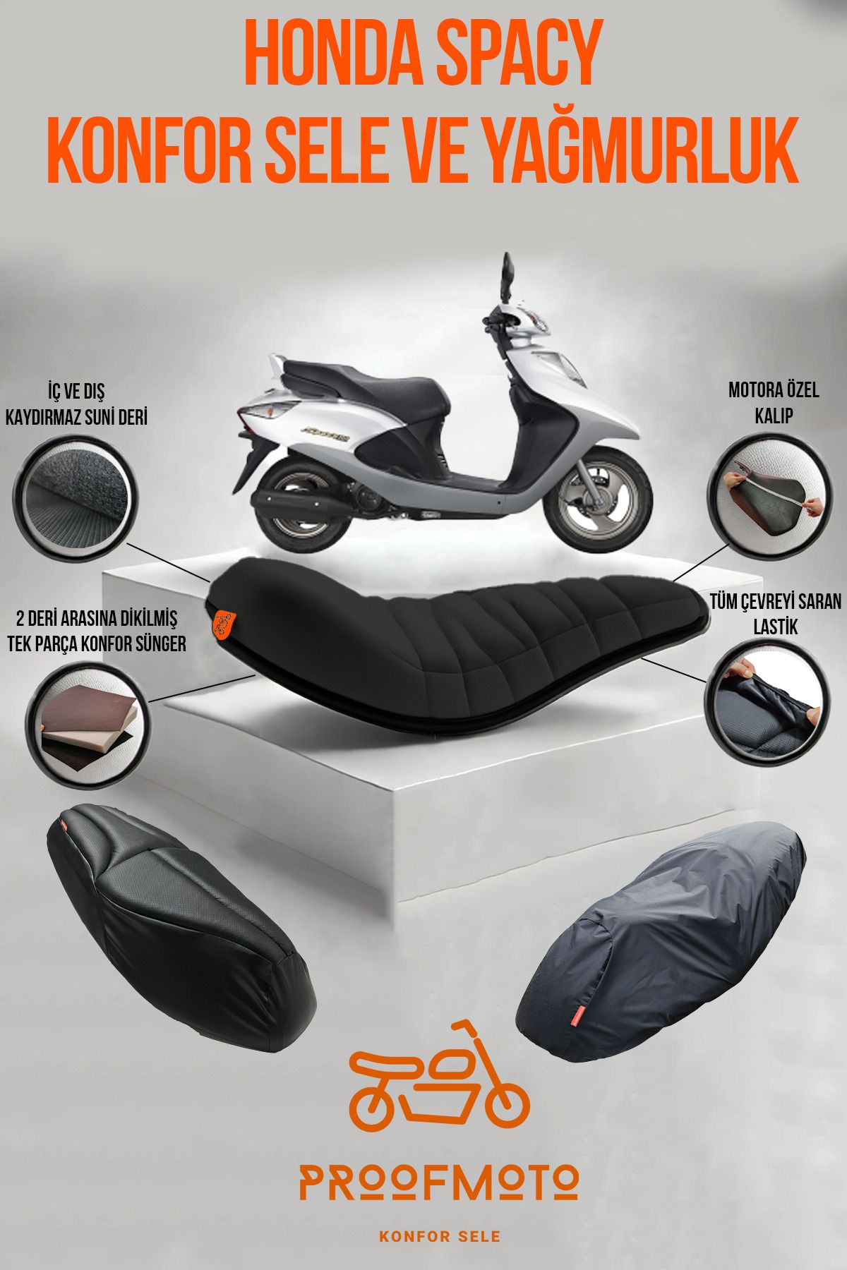 Honda Spacy Konfor Sele Ve Yağmurluk Kılıf