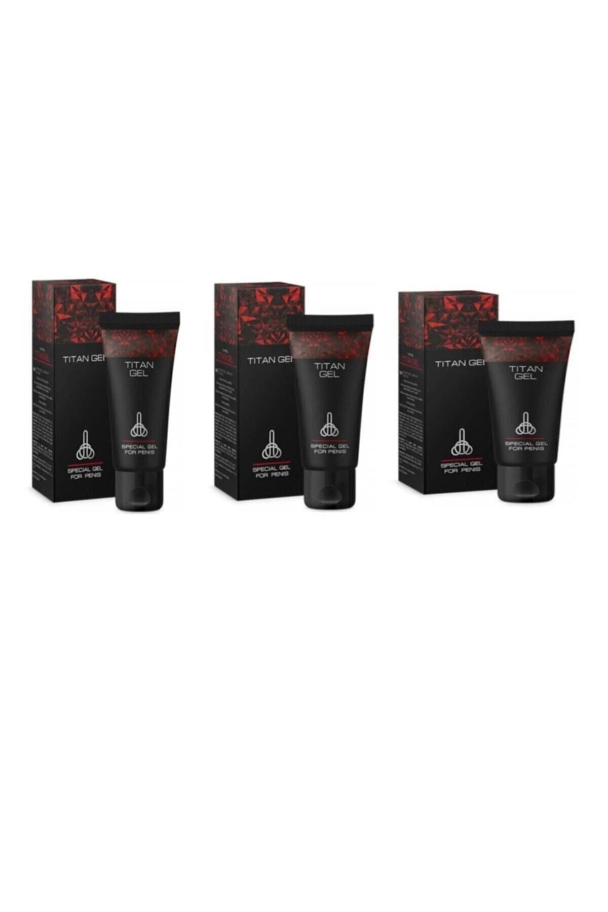 3 Adet Titan Jel Erkeklere Özel Penis Kremi 50 ml Praa1236