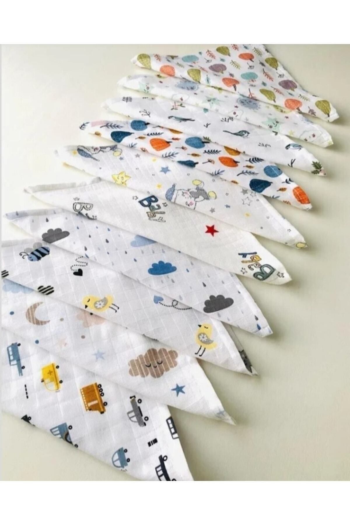 Müslin Bezi Bebek Ağız Mendili 8adet Unisex Ürünler