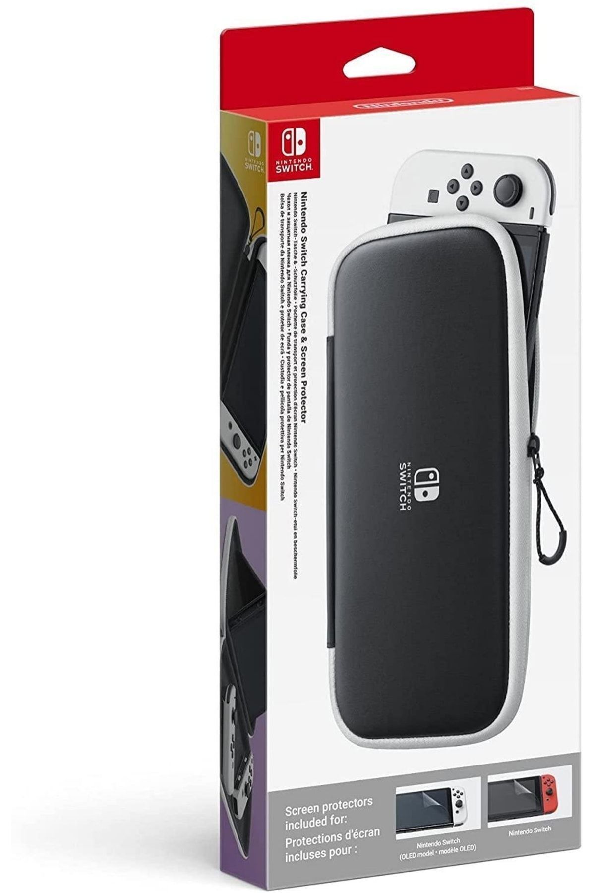 Switch Oled Çanta & Ekran Koruyucu Orijinal Lisanslı Carrying Case Screen Protector