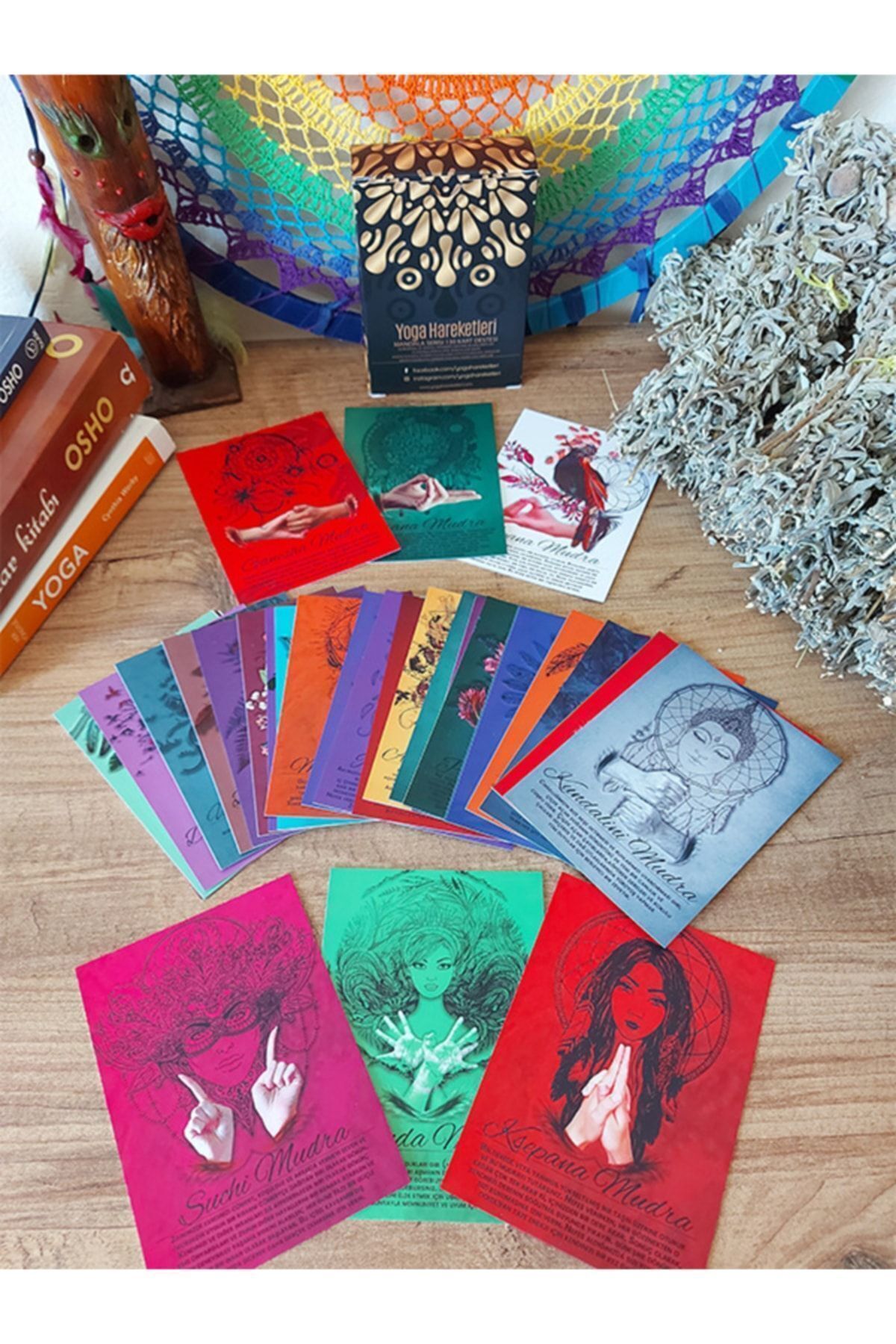 30 Kartlık Yoga Mudras Serisi Kartları