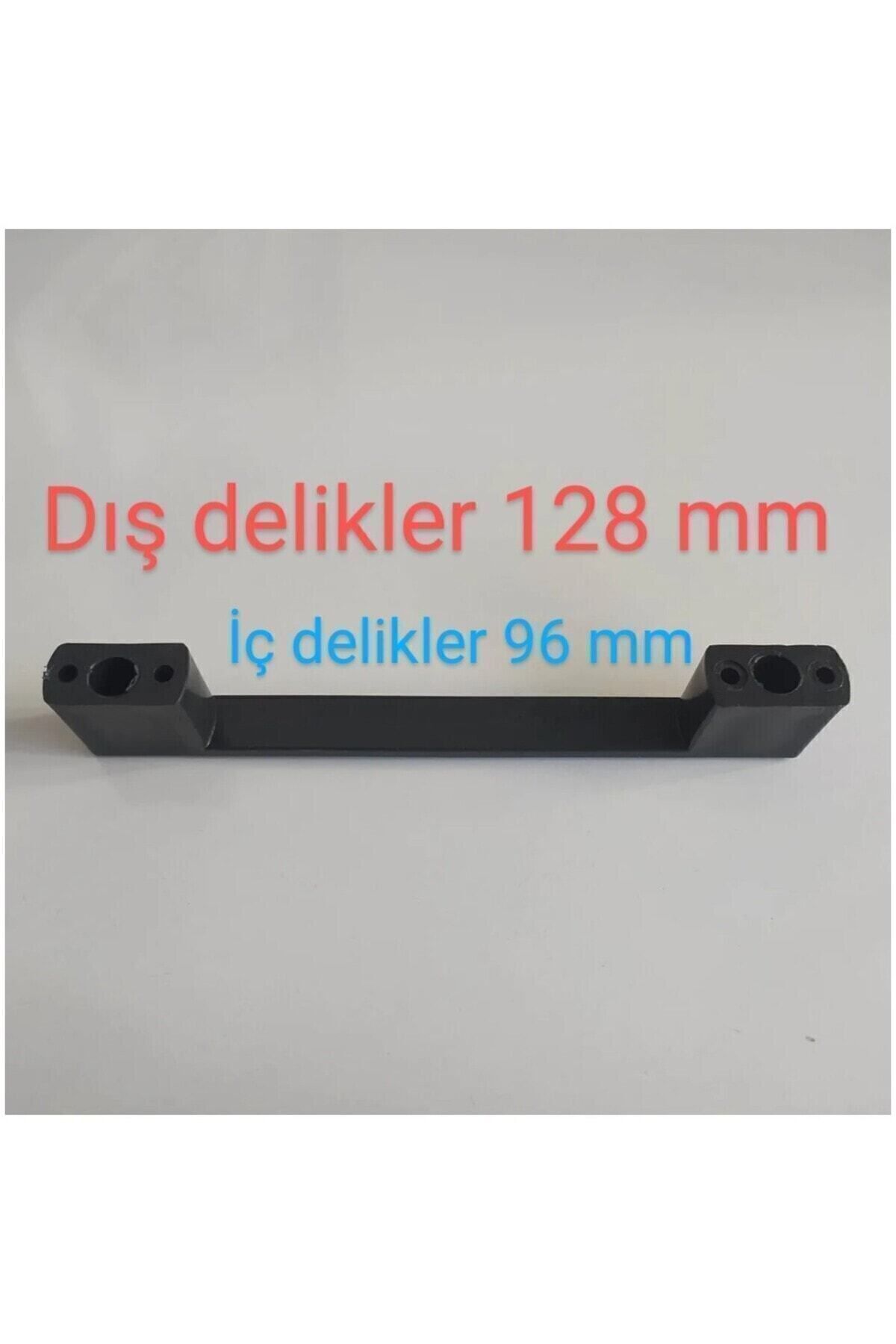 Mobilya Dolap Çekmece Kulp Köprü 96-128mm Mat Siyah Renk Sert Polimerr
