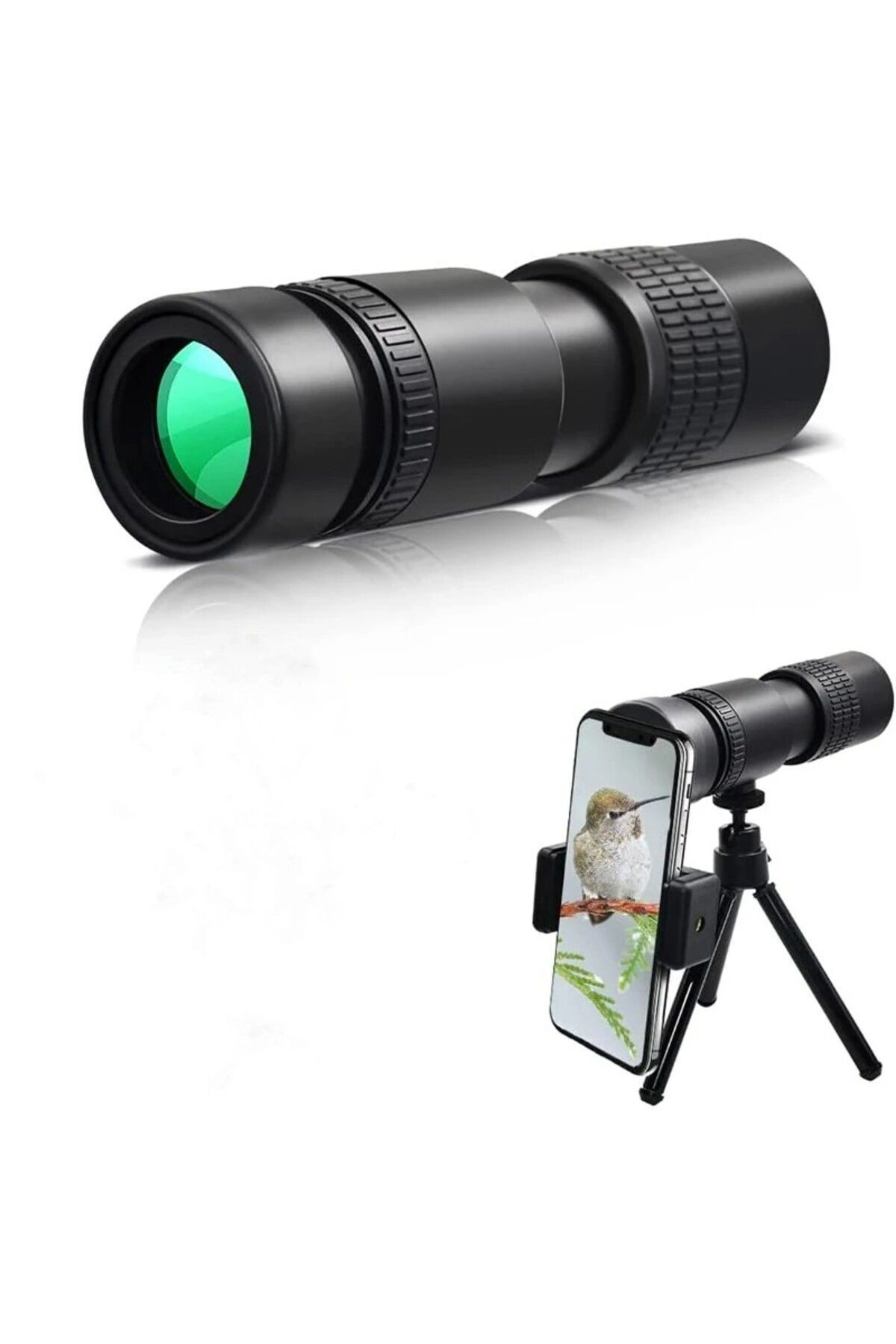 10-300x40 Zoom Dürbün Monoküler Termal Teleskop Telefon Tutucu Avcılık Kamp Kuş Gözlemciliği