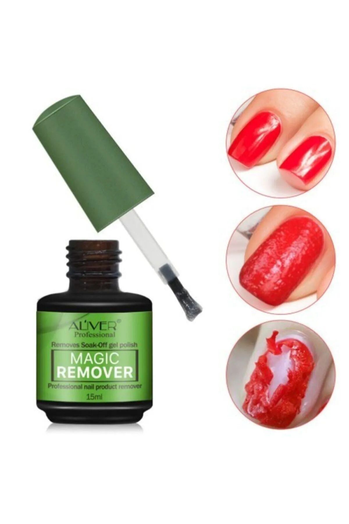 Aliver Expres 3-5 Dk Kalıcı Oje /protez Tırnak Çıkarıcı Jel 15ml/bitkisel Reçine