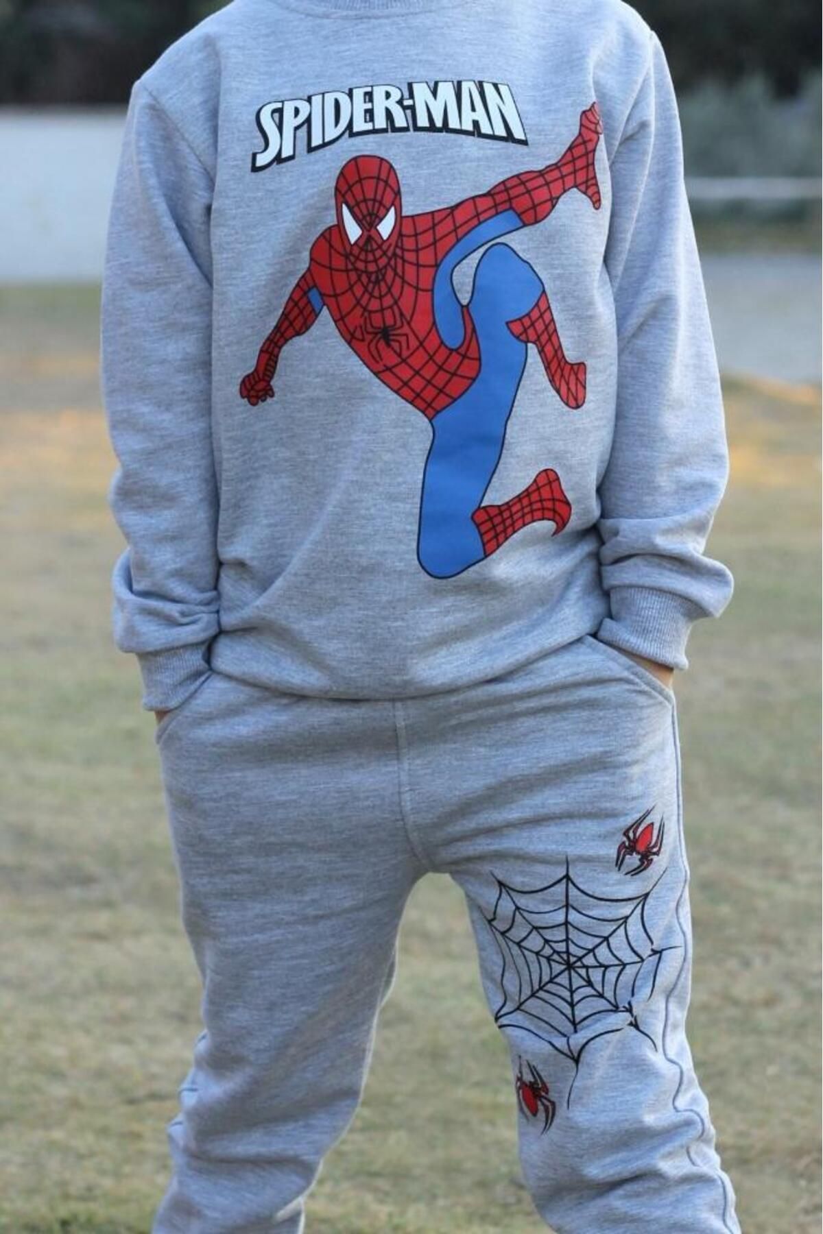 Baby Spiderman Baskılı Erkek Çocuk Eşofman Takımı