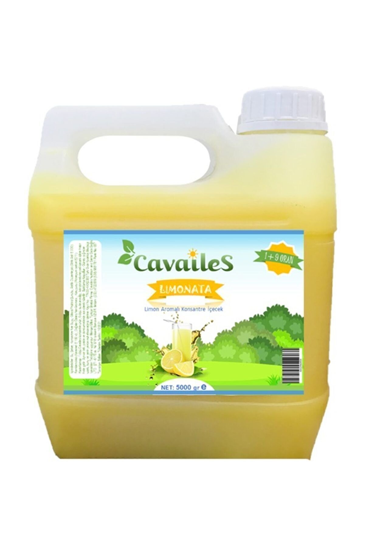 Cavaliers Konsantre Limonata Aromalı Içecek 50 Kg Limonata (1/9 ORAN) 5 Kg