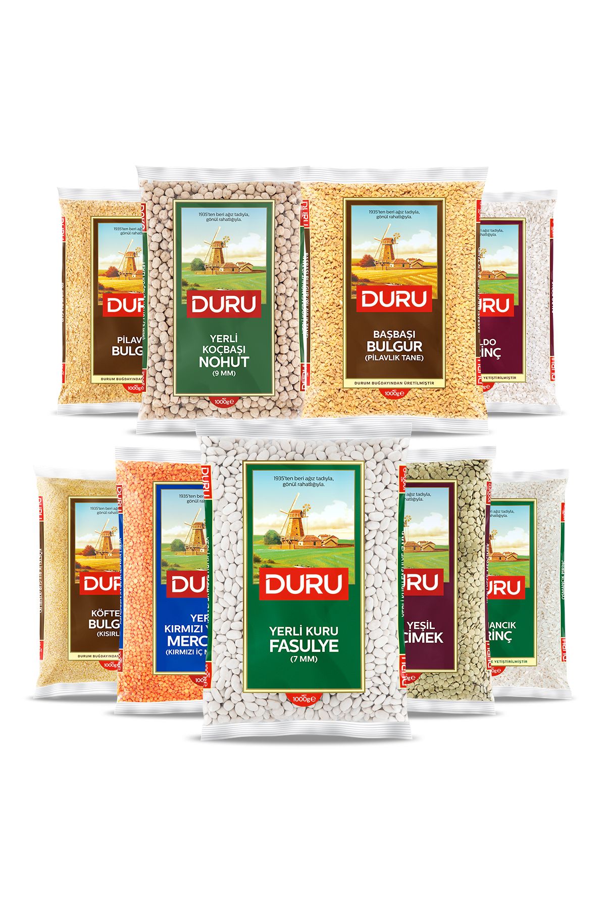 Duru 9 Çeşit Yerli Bakliyat Paketi