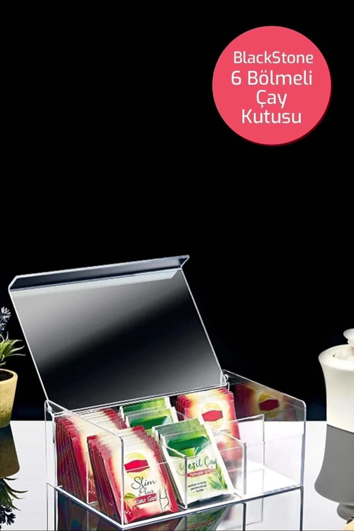6 Bölmeli Çay Kutusu Poşet Bitki Çay Kabı