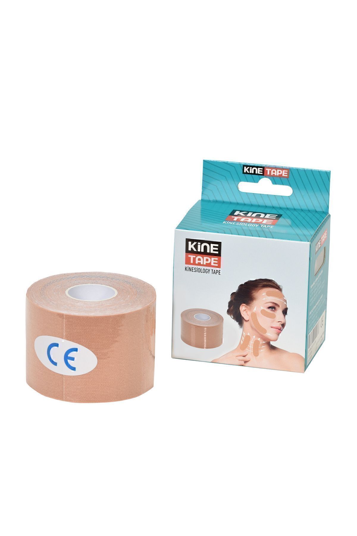 Beauty Yüz Bölgesi İçin Cotton Kinesio Tape Yüz Yogası Ağrı Sporcu Kinezyo Bandı