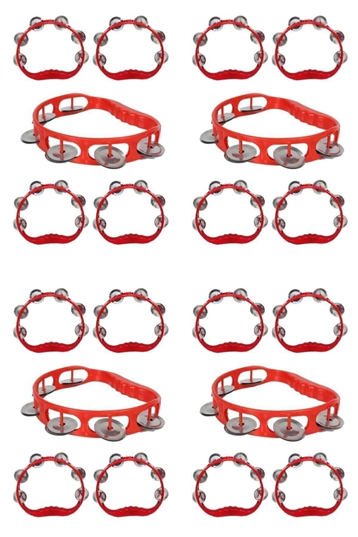 Plastik Zilli Kına Tefi Kırmızı Renk 10 Adet Plastik Tefi Kırmızı Renk 10 Adet