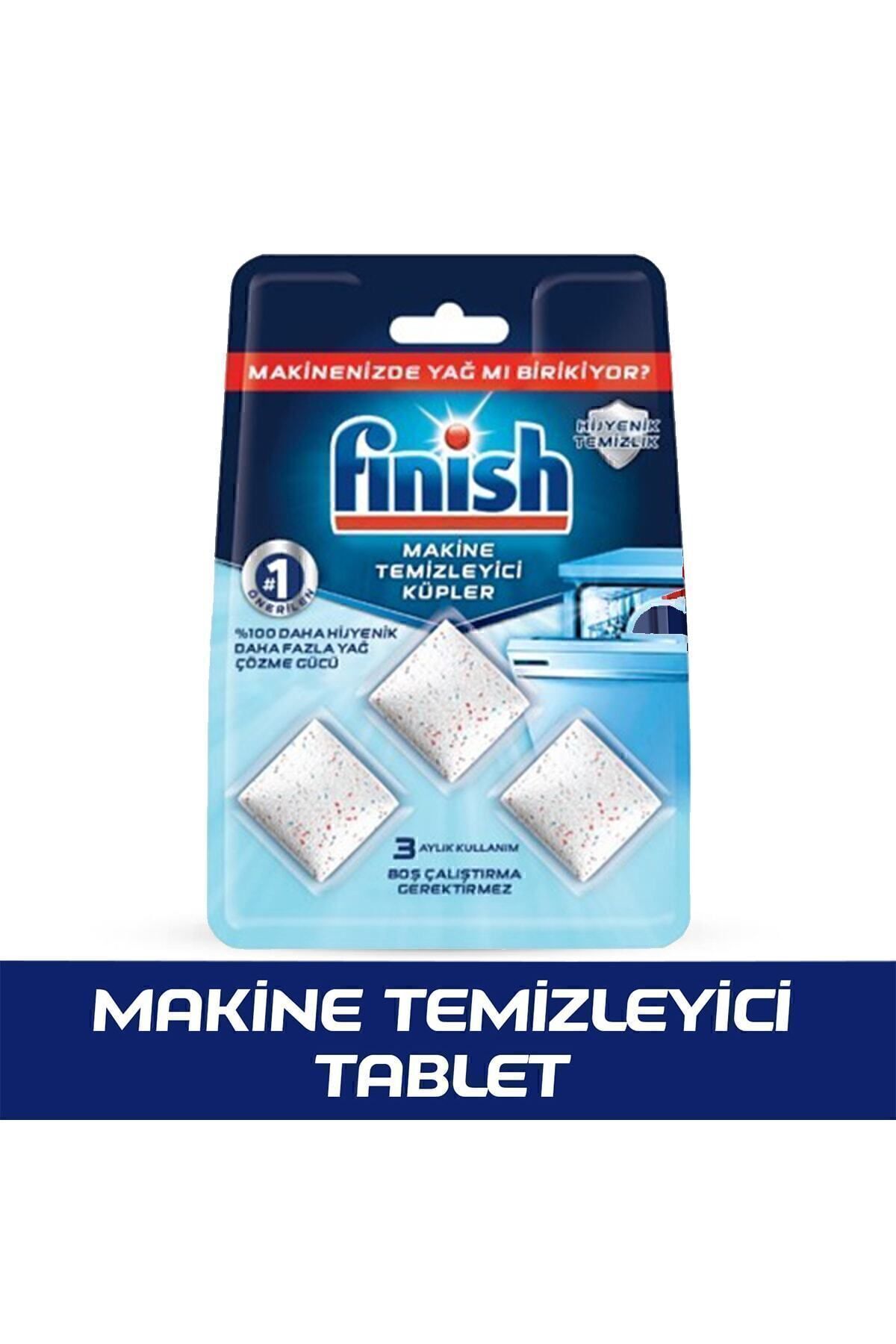 Bulaşık Makinesi Temizleyici 6 Yıkama Kapsül Tablet  3 Adet (3 x 2'li)