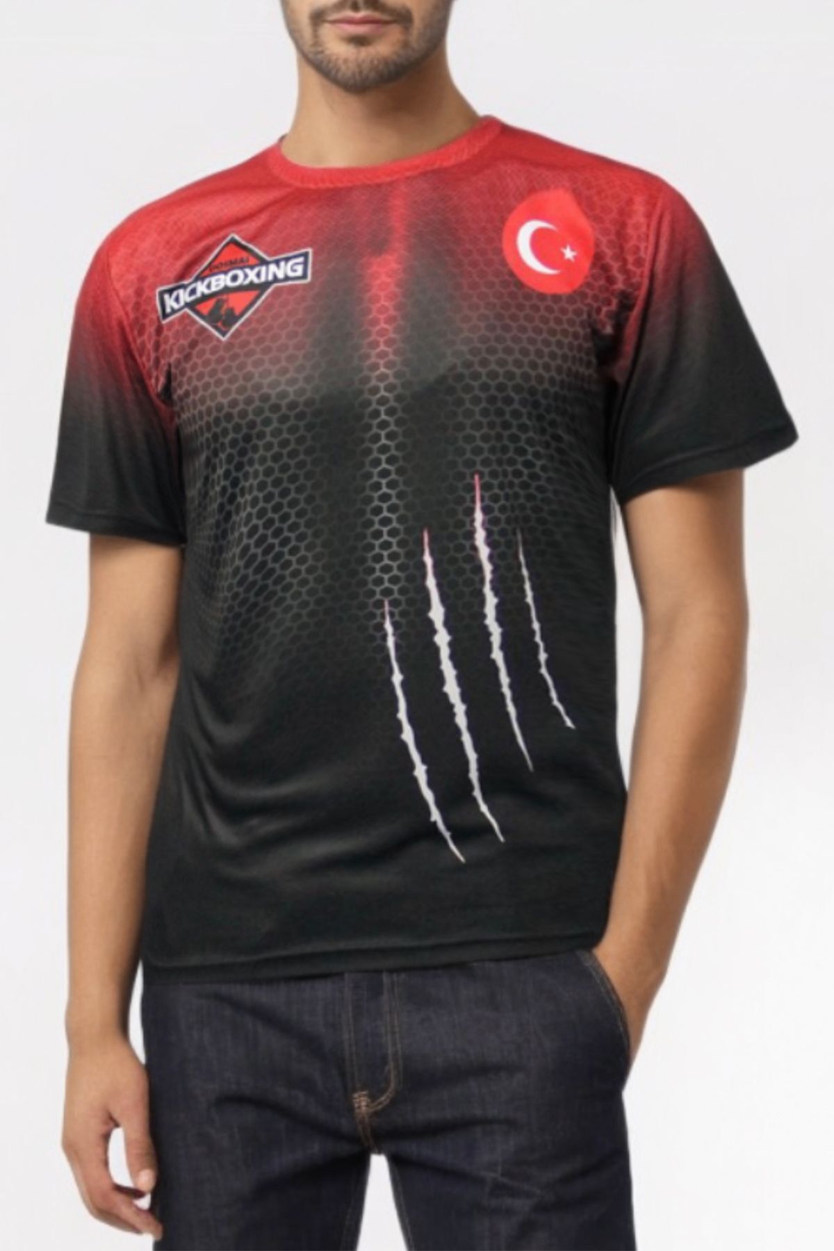 Panther Power Dijital Baskılı Fitness Boks Muay Thai Antrenman Tişörtü Spor T-shirt Pst007