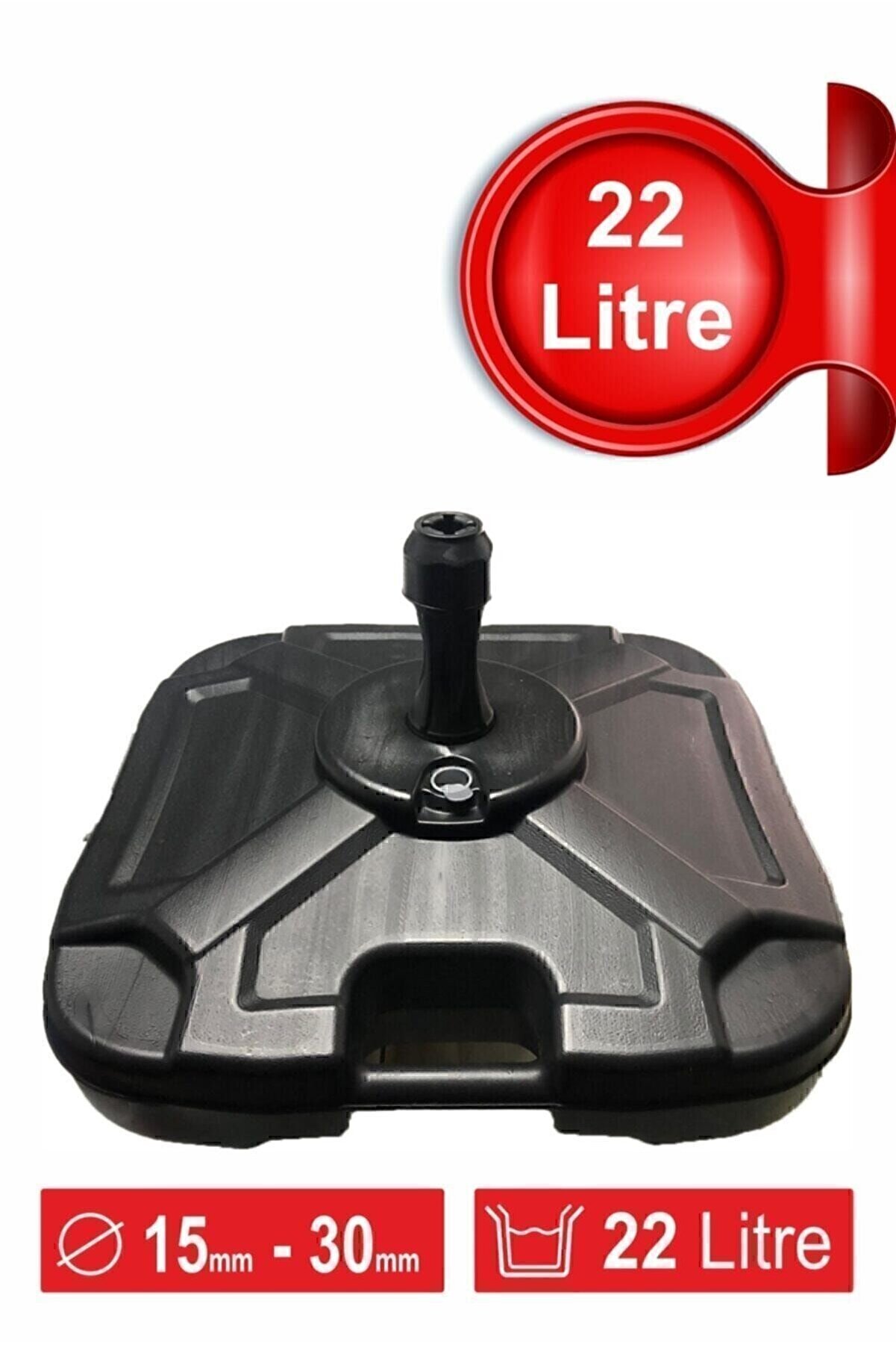 Plaj Şemsiye Bidonu 22 Lt Yelken Bayrak Bidonu Plastik Bayrak Dubası