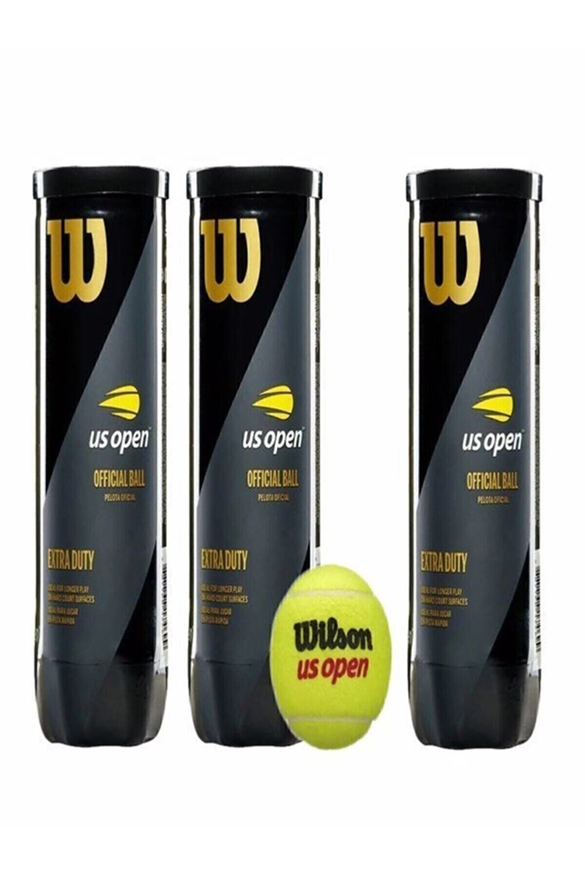 Us Open 3 Kutu Tenis Topu Vakum Ambalajda